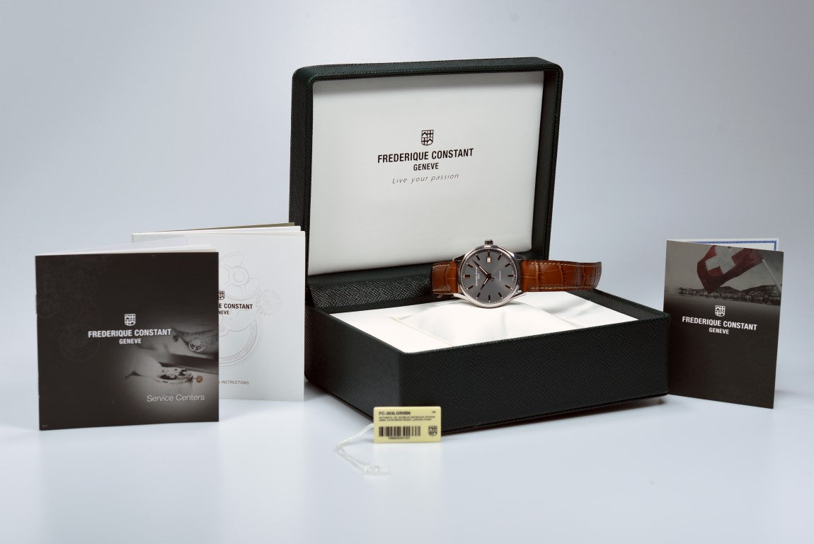 Frederique Constant Classics Index Automatic Men's Watch FC-303LGR5B6 - Pre-Owned Luxury Timepiece for Business, Formal & Special Occasions