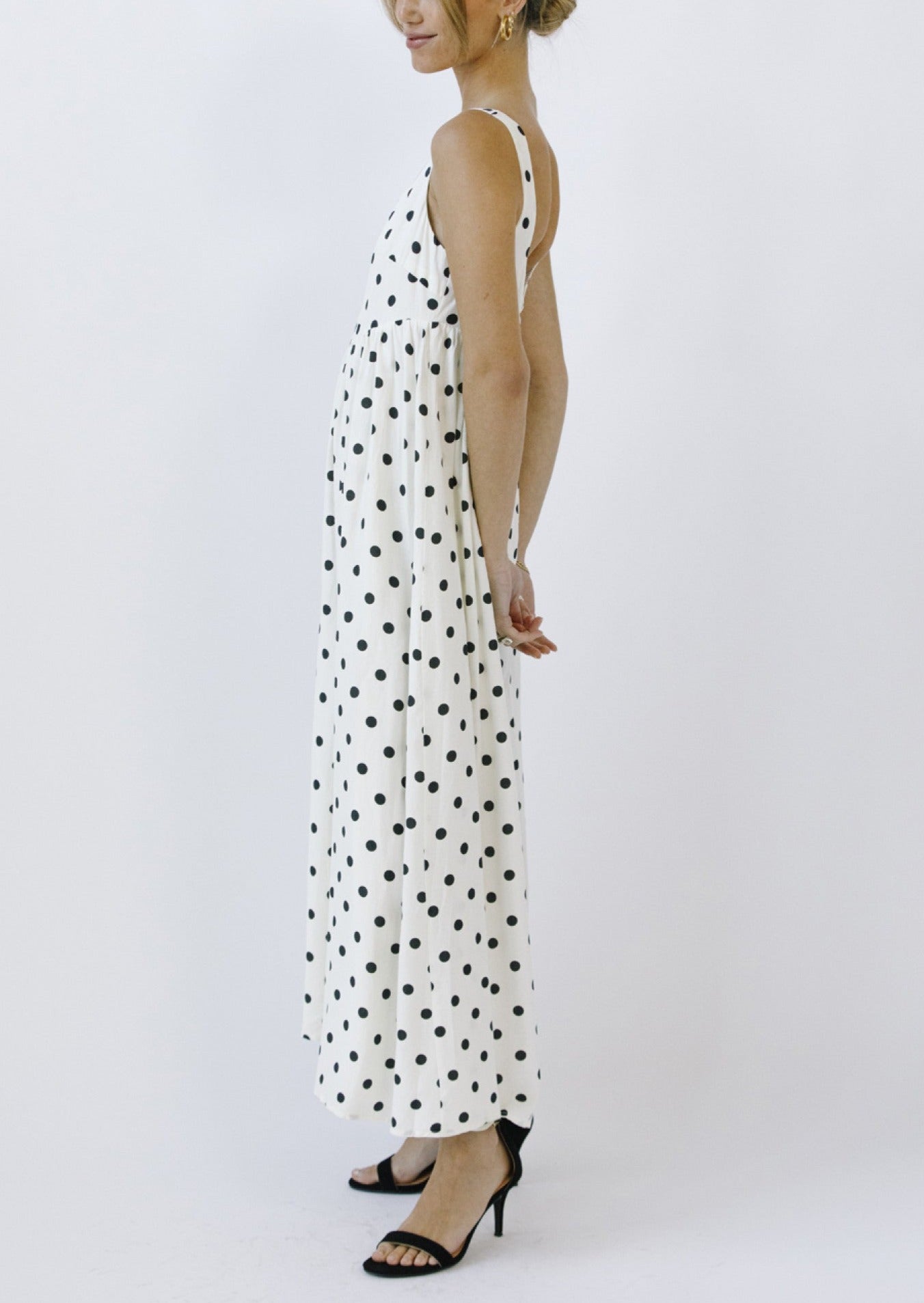 Stylish Feelin' Dotty Midi Dress for Women - Floral Print Summer Party Dress | Perfect for Weddings, Cocktail Parties & Date Nights