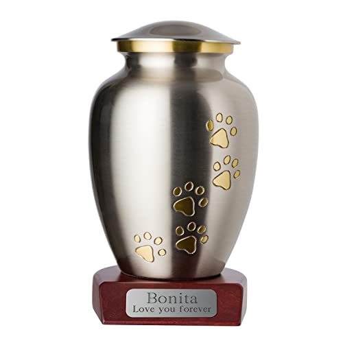 Brushed Pewter, Paws: Vertical Brass