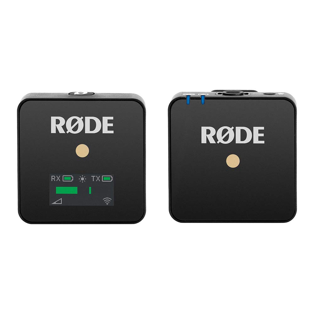 Rode Wireless GO Compact Digital Wireless Microphone System with Interview GO Mic & 10 Straps - Perfect for Vlogging, Interviews, Streaming & Content Creation (Black)