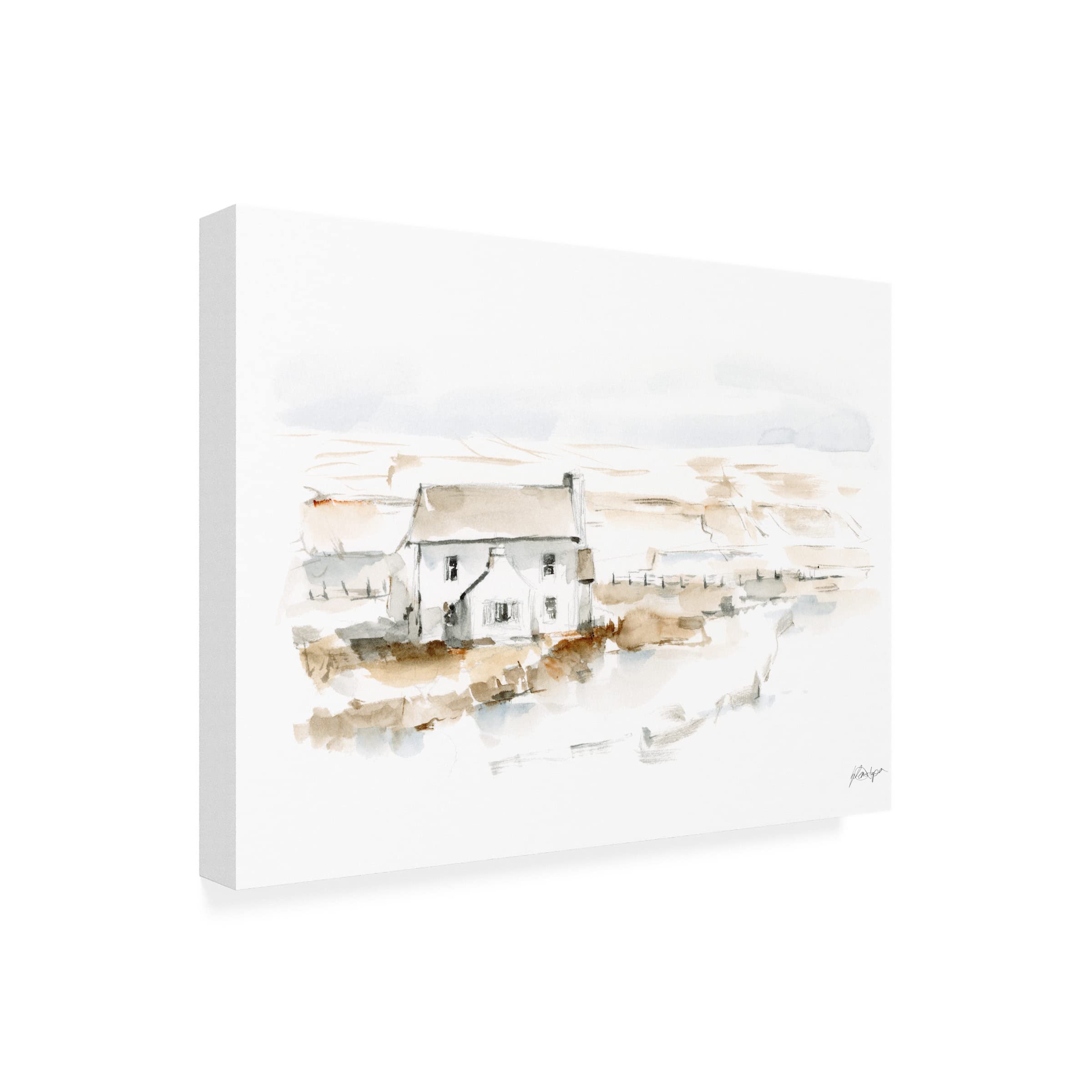 Ethan Harper Neutral Farmhouse I Canvas Art Print - Modern Farmhouse Wall Decor for Living Room, Bedroom & Office - Trademark Fine Art
