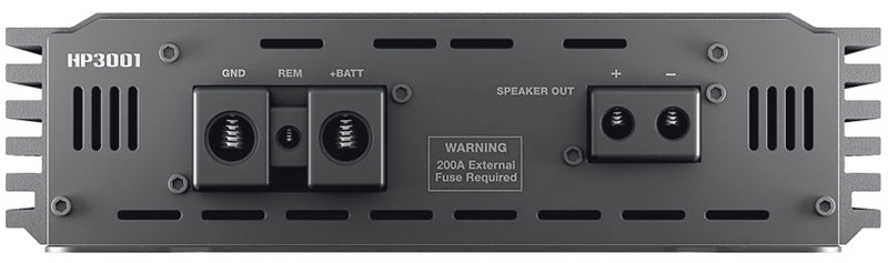 Hertz HP 3001 SPL Show D Class Mono Car Amplifier with Built-in Crossover - High Power Bass Boost for Car Audio Systems & Competition Sound Setups