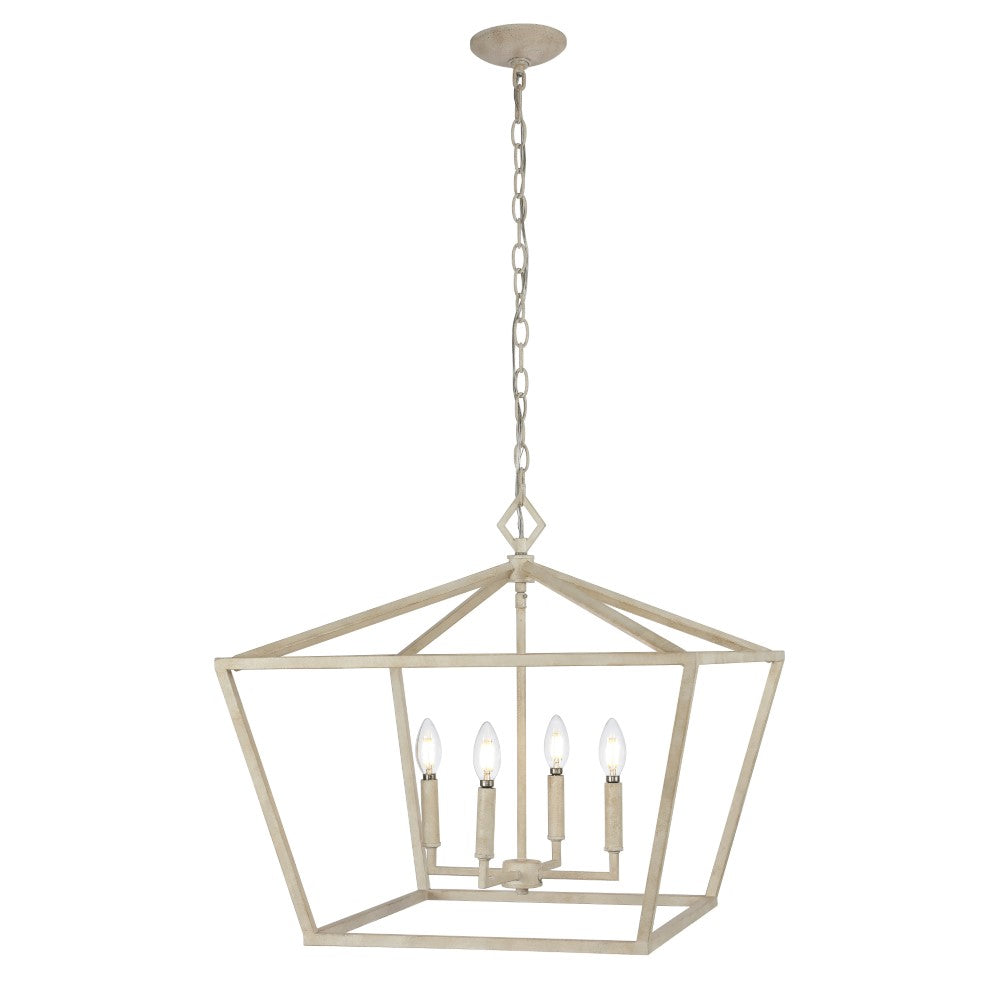 Gatsby 23 Adjustable Iron Rustic Glam LED Pendant Light - Vintage Industrial Farmhouse Lighting for Kitchen Island, Dining Room & Bar