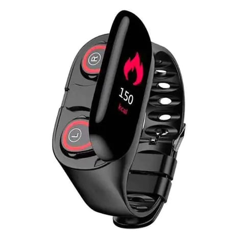 Smart Watch with TWS Bluetooth Earbuds & Heart Rate Monitor - Fitness Tracker, Sleep Monitor & Call Notifications for Android iPhone - Perfect for Workouts, Running & Daily Activity Tracking