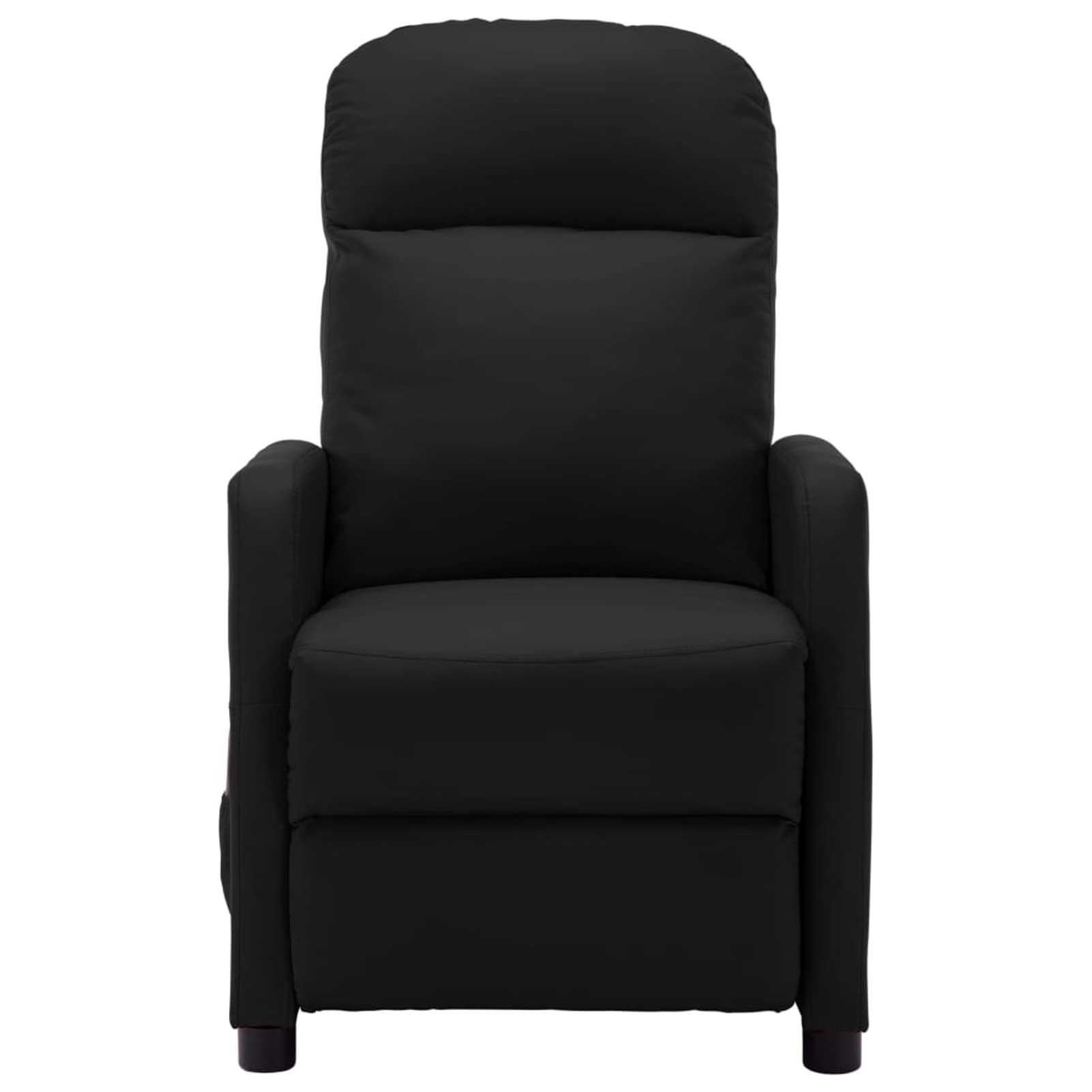 Festnight Massage Recliner Chair - Black Faux Leather Reclining Sofa with Soft Cushions for Living Room, Home Theater & Relaxation | Comfortable TV Chair for Watching Movies & Napping