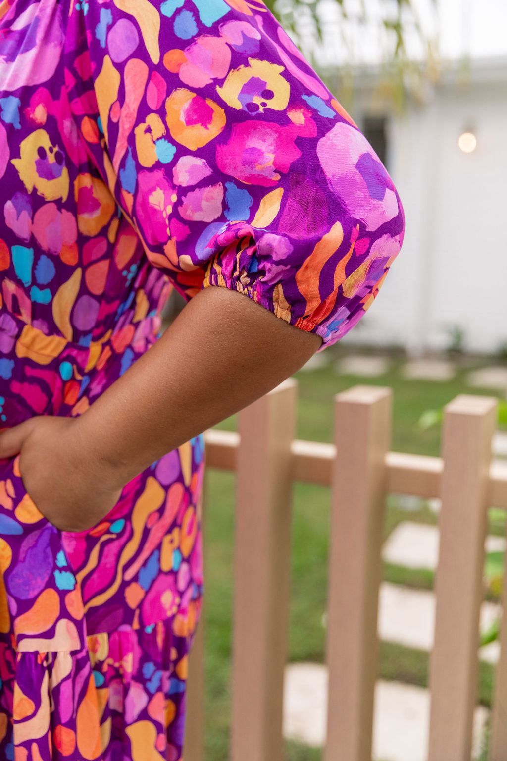 Kasey Rainbow Ruby Billie Dress - Elegant Women's Floral Midi Dress for Casual Wear, Date Nights & Special Occasions