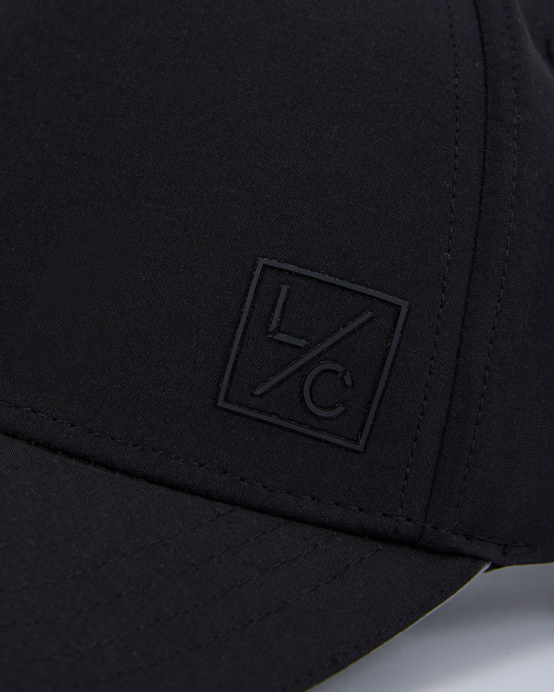 Men's LC Active Performance Baseball Cap - Black | Adjustable & Breathable for Running, Hiking, and Outdoor Sports