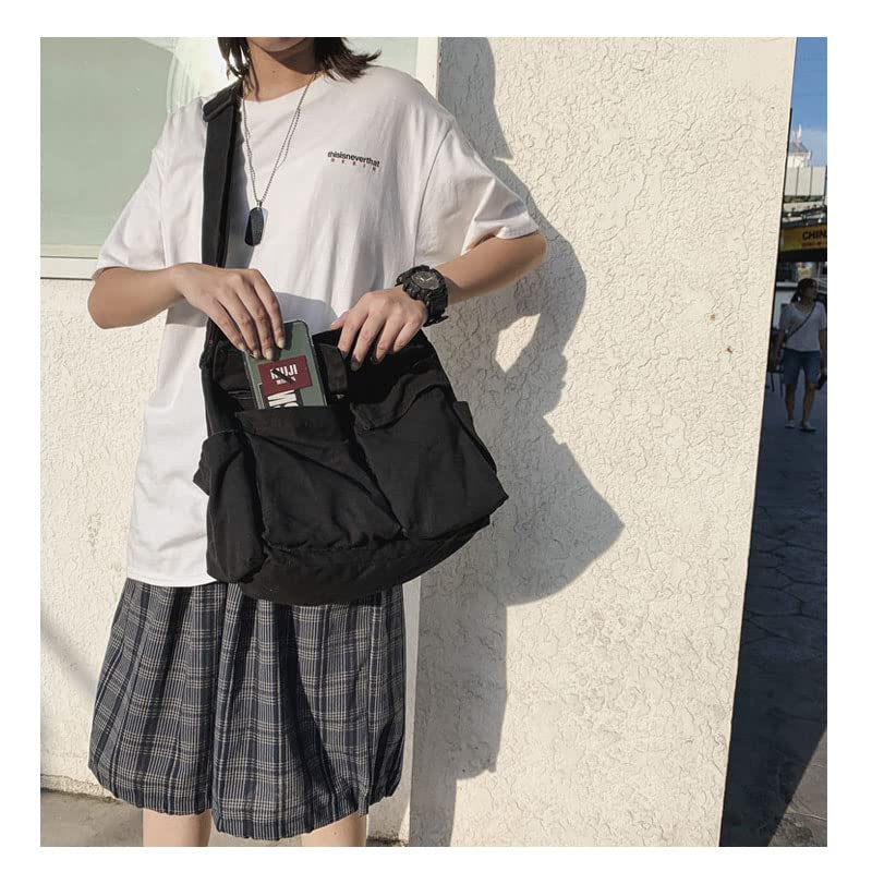 Stylish Canvas Tote Bag for Women & Men - Large Capacity Casual Shoulder Bag - Perfect for Work, Travel, and Shopping