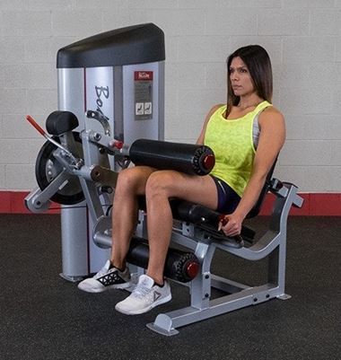 Body Solid S2LEC Commercial Leg Extension & Leg Curl Machine for Home & Gym - Strength Training Equipment for Thighs & Hamstrings Workout