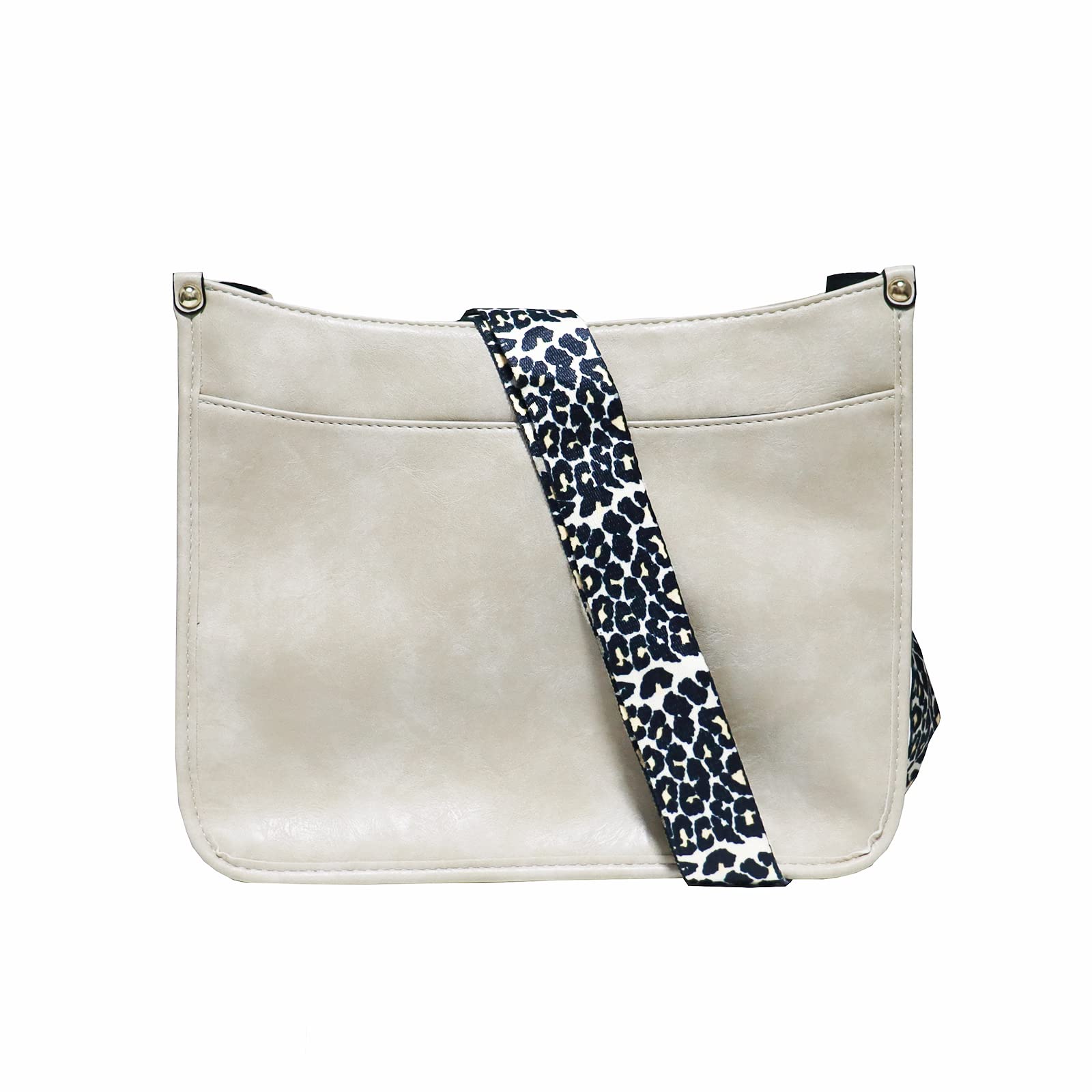 Stylish Vegan Leather Crossbody Bags for Women - Adjustable Leopard Print Guitar Strap Shoulder Purse | Perfect for Work, Travel & Everyday Use