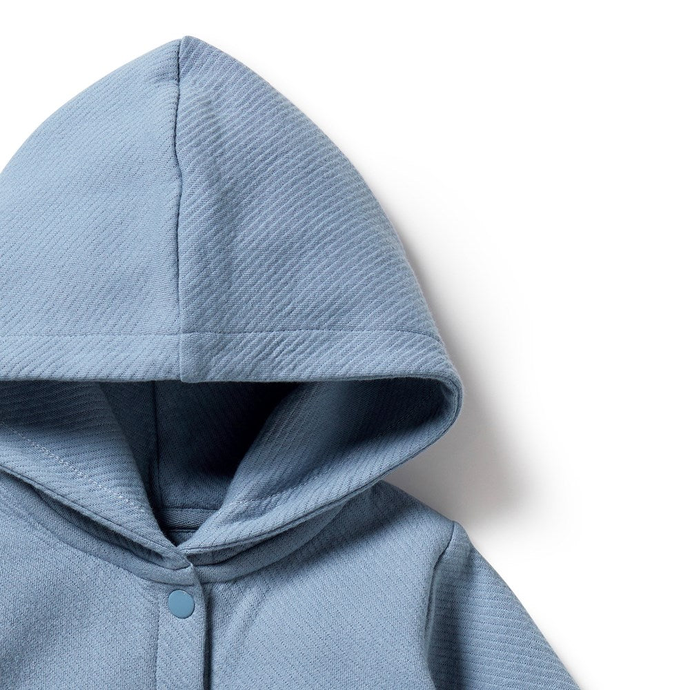 Storm Blue Organic Quilted Jacket for Women - Eco-Friendly Lightweight Winter Coat for Outdoor Activities & Casual Wear