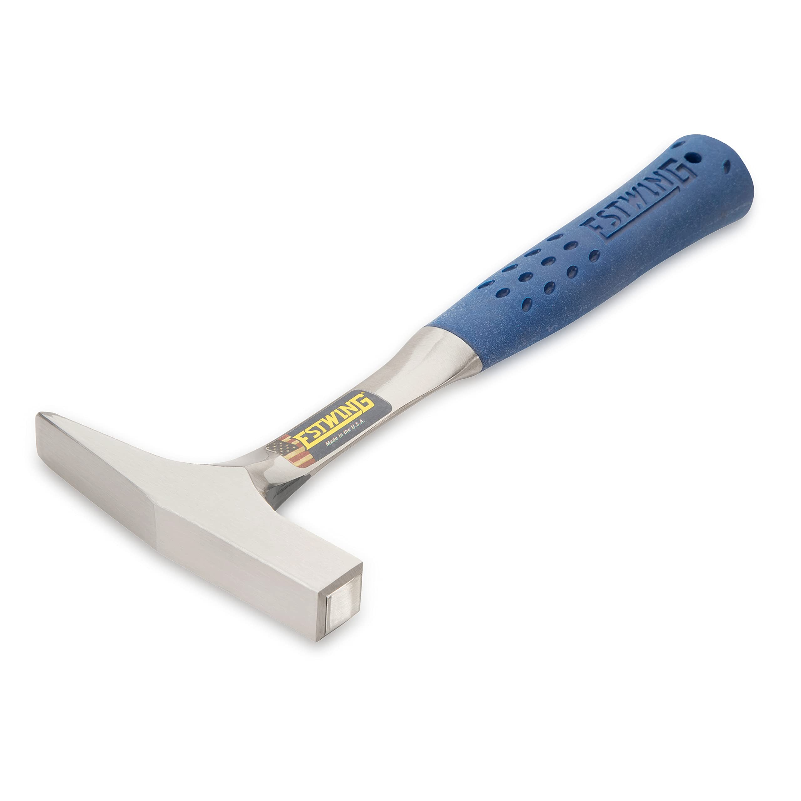 ESTWING Tinner's Hammer - 12 oz Forged Steel Sheet Metal Hammer with Shock Reduction Grip - T3-12 - Perfect for Roofing, HVAC, and Metal Fabrication Projects