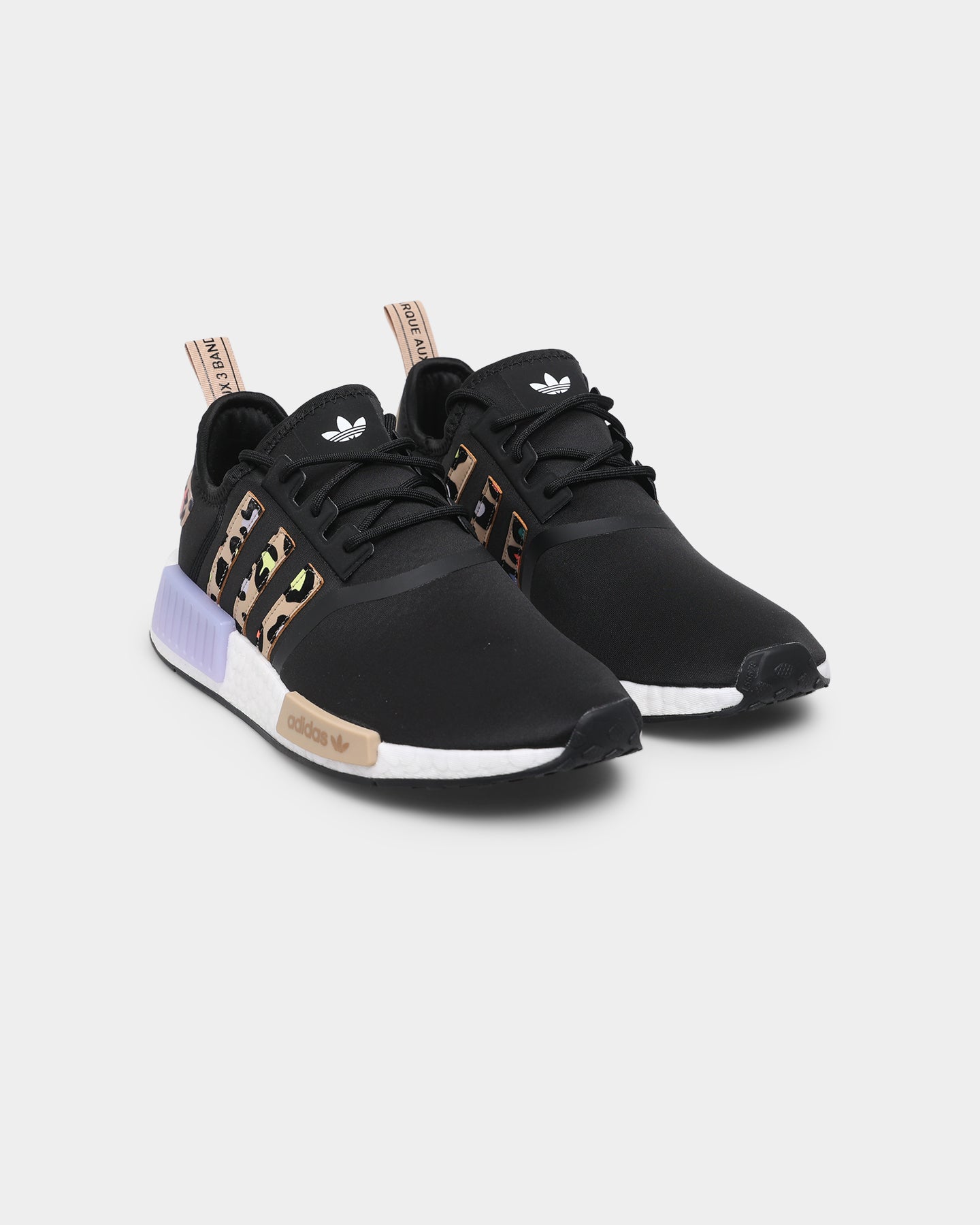 Adidas Women's NMD_R1 Running Shoes - Core Black/Pale Nude/Purple Tint - Lightweight Comfort for Gym, Jogging & Everyday Wear