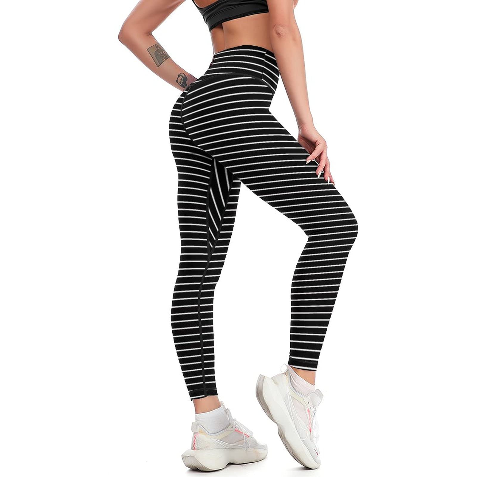 Cerburny High Waisted Yoga Pants for Women - Tummy Control Workout Leggings with Spandex - Perfect for Gym, Running & Athletic Activities