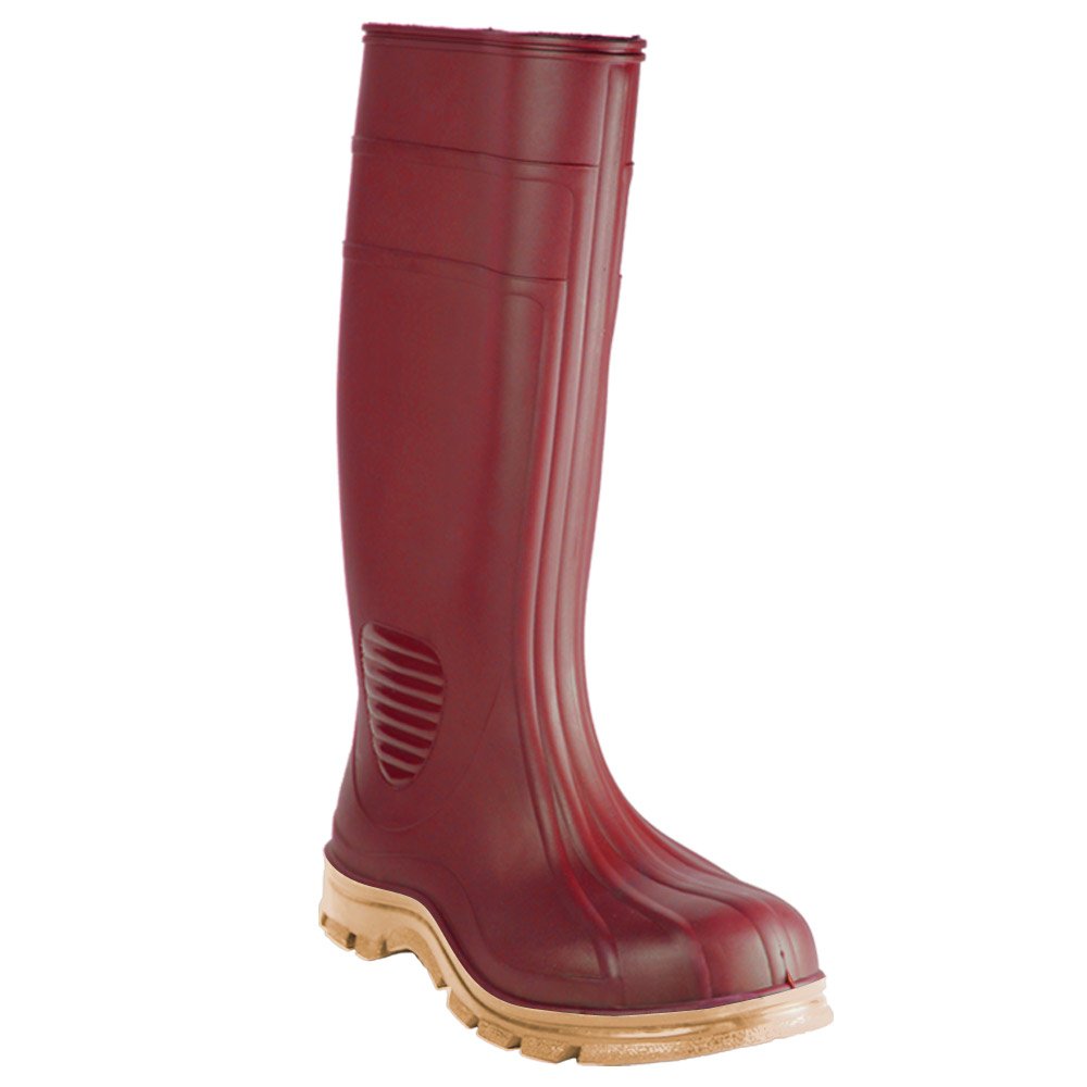 70698-11 Brick Red Rubber Boots for Men & Women - Waterproof Rain Boots for Gardening, Hiking & Outdoor Activities