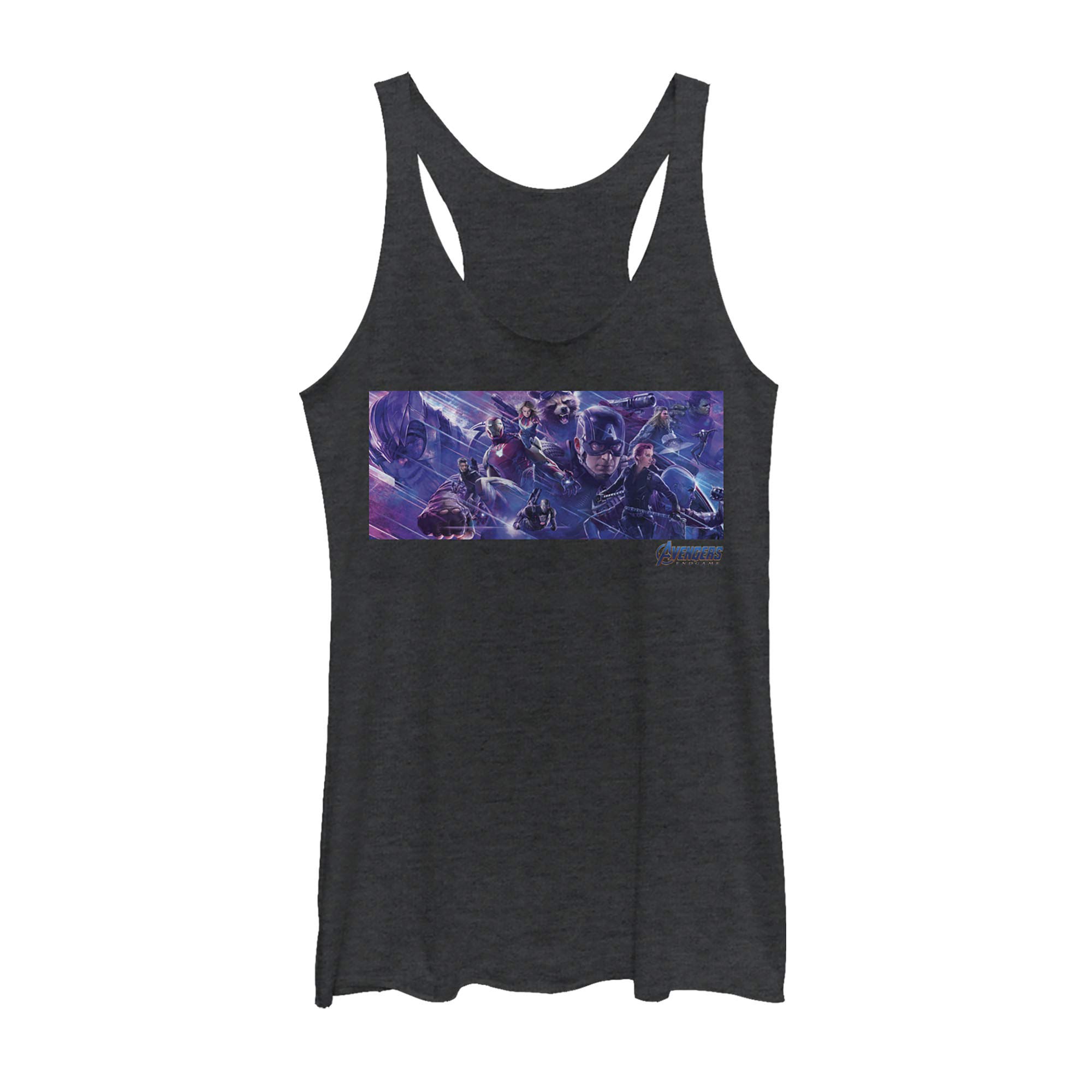 Marvel Avengers Endgame Women's Racerback Tank Top - Superhero Graphic Tee for Cosplay, Comic Con & Casual Wear