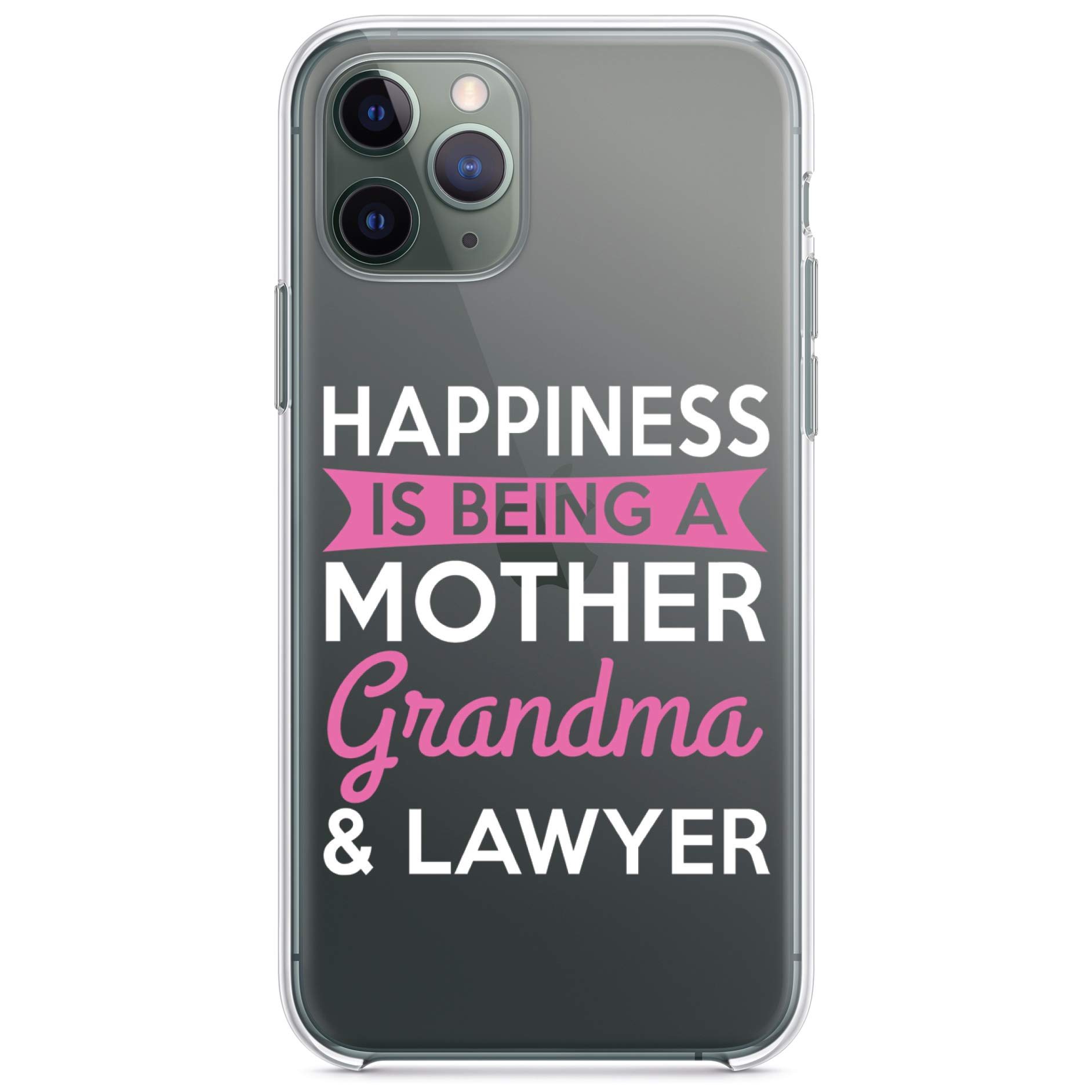 DistinctInk Clear Shockproof Hybrid Case for iPhone 11 (6.1 Inch) - Durable TPU Bumper & Acrylic Back with Tempered Glass Screen Protector - Perfect Gift for Mother, Grandma & Professional Women - Ideal for Work, Travel & Everyday Protection