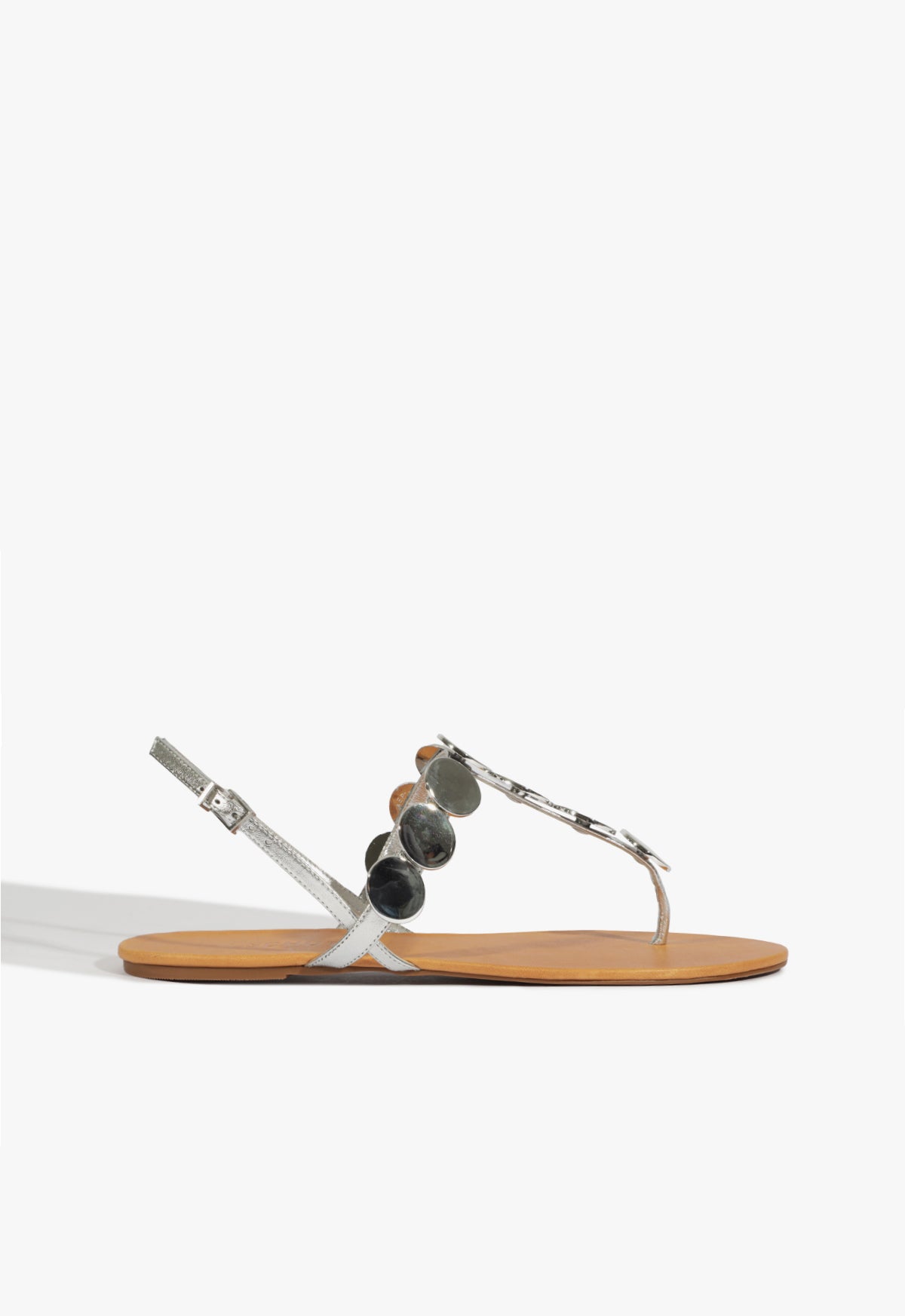 Acacia Silver Leather Sandal - Women's Comfortable Strappy Sandals for Summer | Perfect for Beach, Vacation & Casual Outings