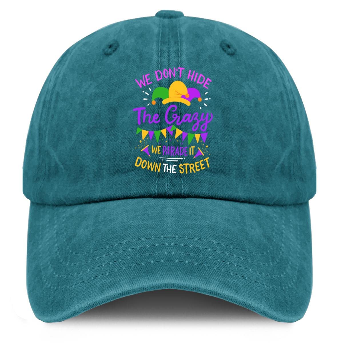 SAOK Adjustable Women's Dad Hat - Fashionable Cotton Baseball Cap for Hiking, Outdoor & Mardi Gras Events | One Size Fits Most