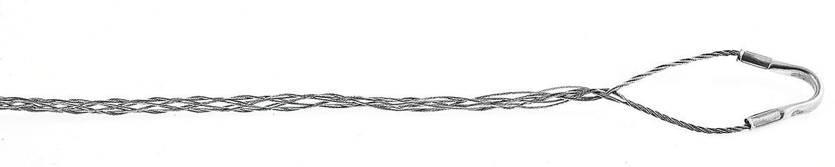 Hubbell Kellems Stainless Steel Cable Grip - 02401017 Single Eye Closed Mesh Support, 1610 lbs Breaking Strength for 1