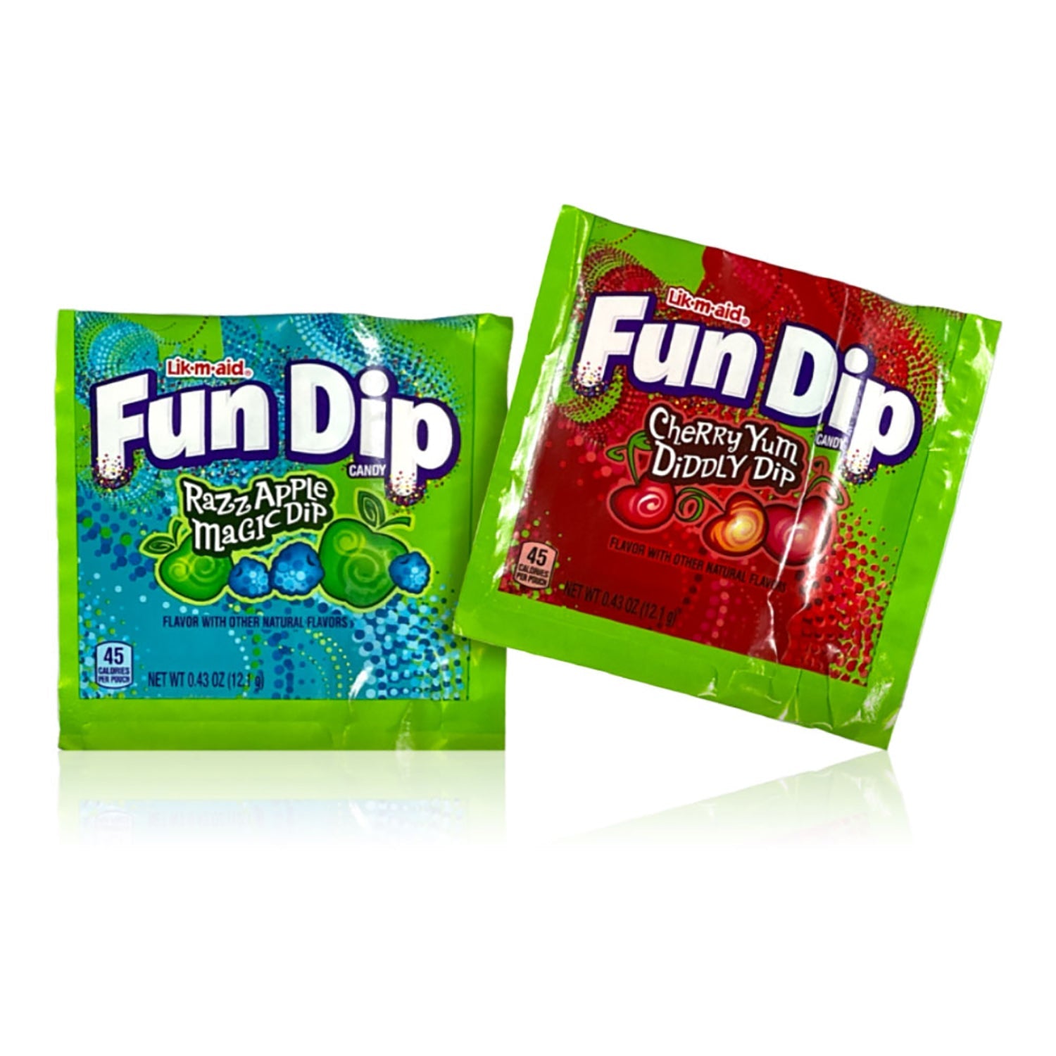 Ferrara Fun Dip Small Candy - 0.43oz Packs, 48 Count Bulk Box - Perfect for Halloween, Birthday Parties & School Events