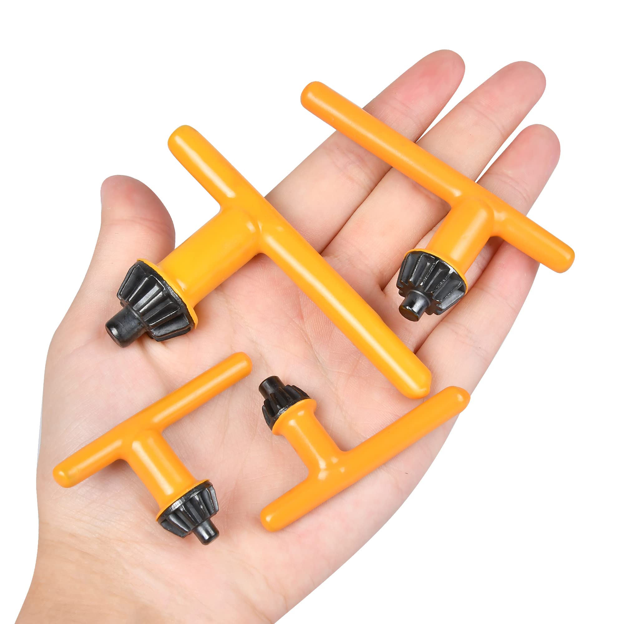 5 PCS Drill Chuck Key Wrench Set - Heavy Duty Thumb Handle Chuck Key for Electric Drill Clamping Tool - Perfect for DIY Projects, Woodworking, and Metalworking