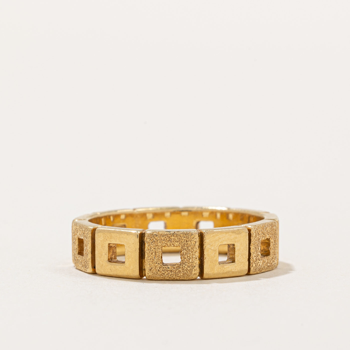 18K Italian Yellow Gold Wedding Band Ring - Size 6.5 - Perfect for Engagement, Anniversary & Special Occasion Gifts
