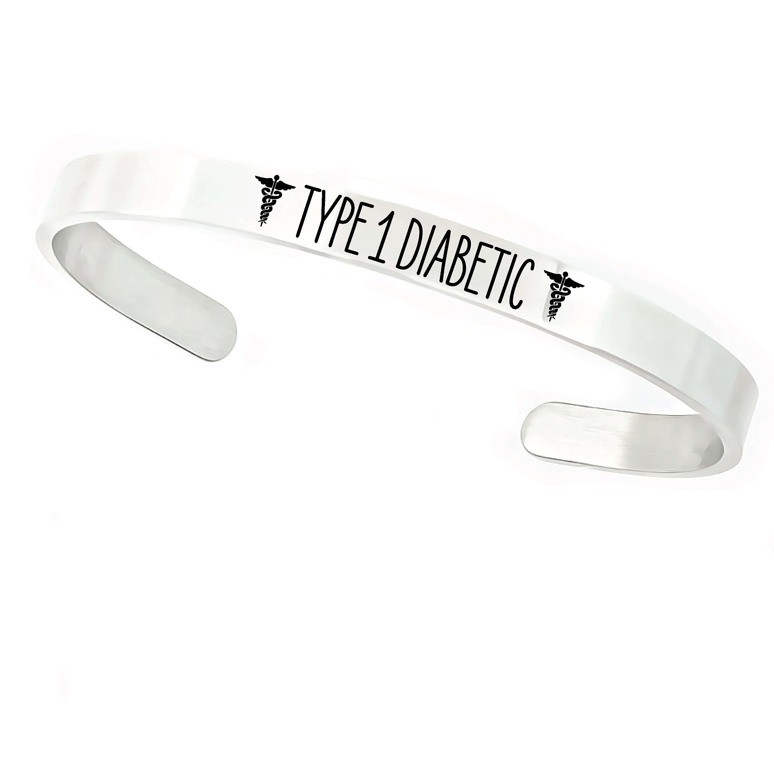 Rose Gold Medical ID Bracelet - Personalized Medical Alert Cuff for Diabetes, Epilepsy & Allergies - Engravable Safety Cuff for Adults & Kids - Perfect for Daily Wear, Emergency Situations & Outdoor Activities