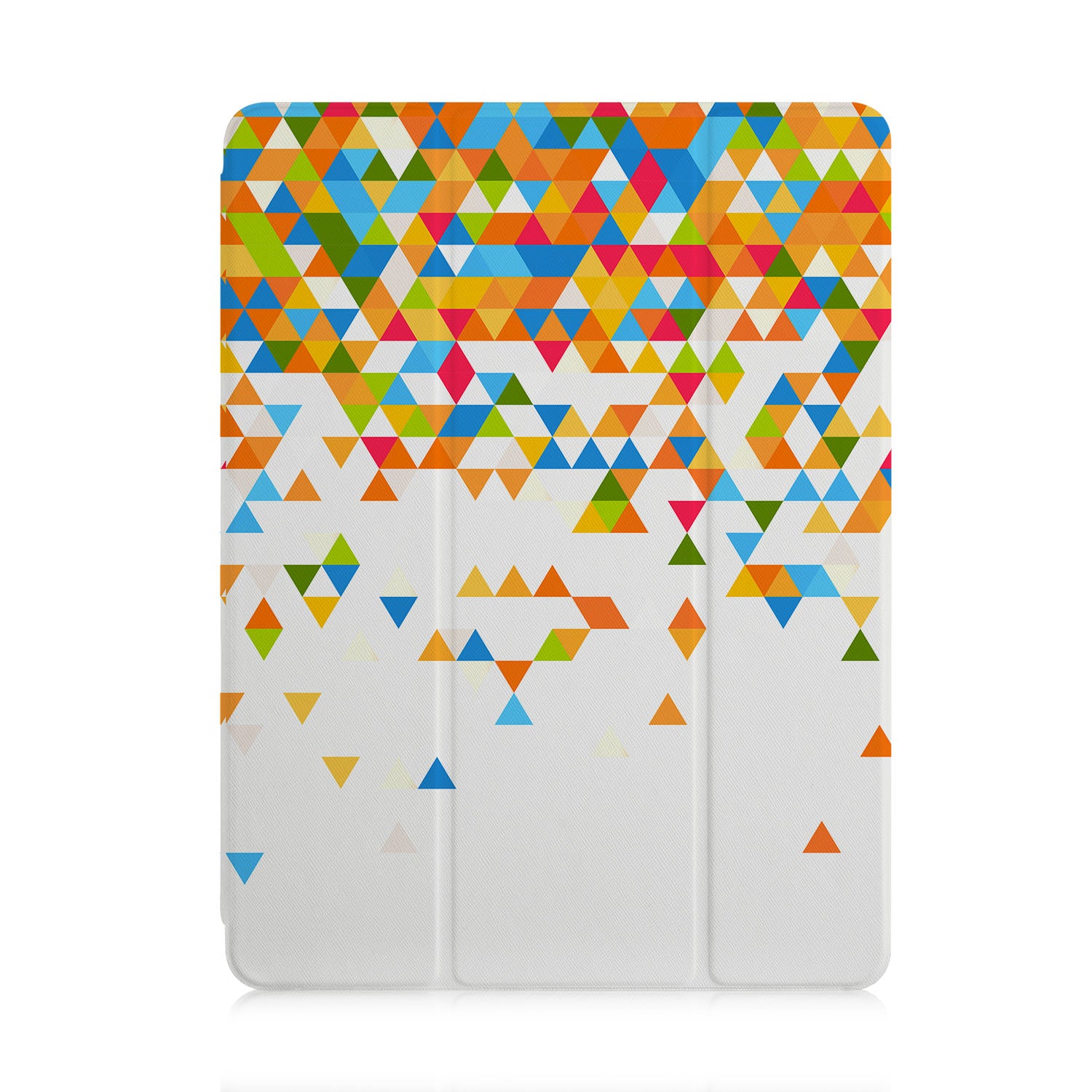 Premium iPad Trifold Case with Stylish Geometry Pattern - Slim Protective Cover for iPad Air/Pro, Perfect for Work, Travel & School Use