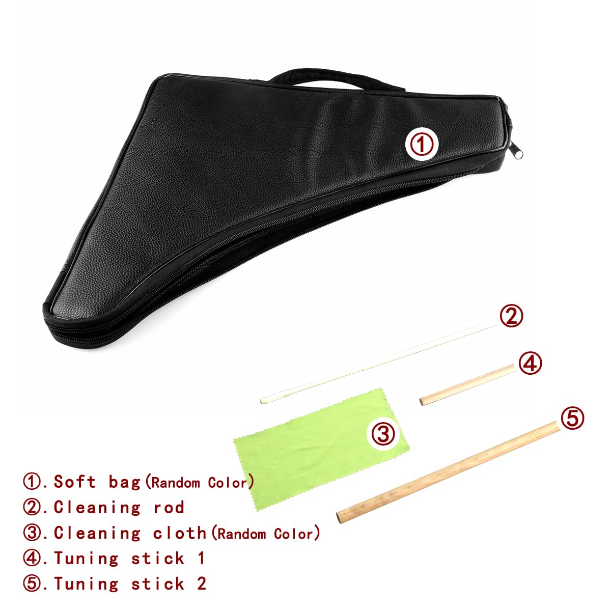 Professional 22/25 Pipes C Key Pan Flute - Traditional Chinese Musical Instrument with Brown Finish & Black PU Bag - Easy to Learn Panpipes for Beginners (Right Hand) - Perfect for Live Performances, Music Therapy & Cultural Events