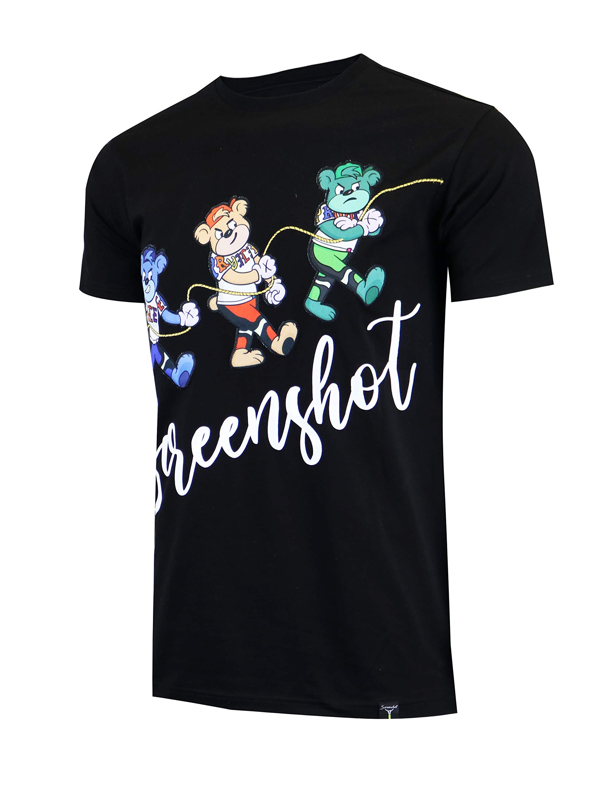 Premium Men's Hipster Hip-Hop Urban Streetwear T-Shirt with Latest Animation Design - Trendy Casual Wear for Street Fashion & Hip-Hop Culture