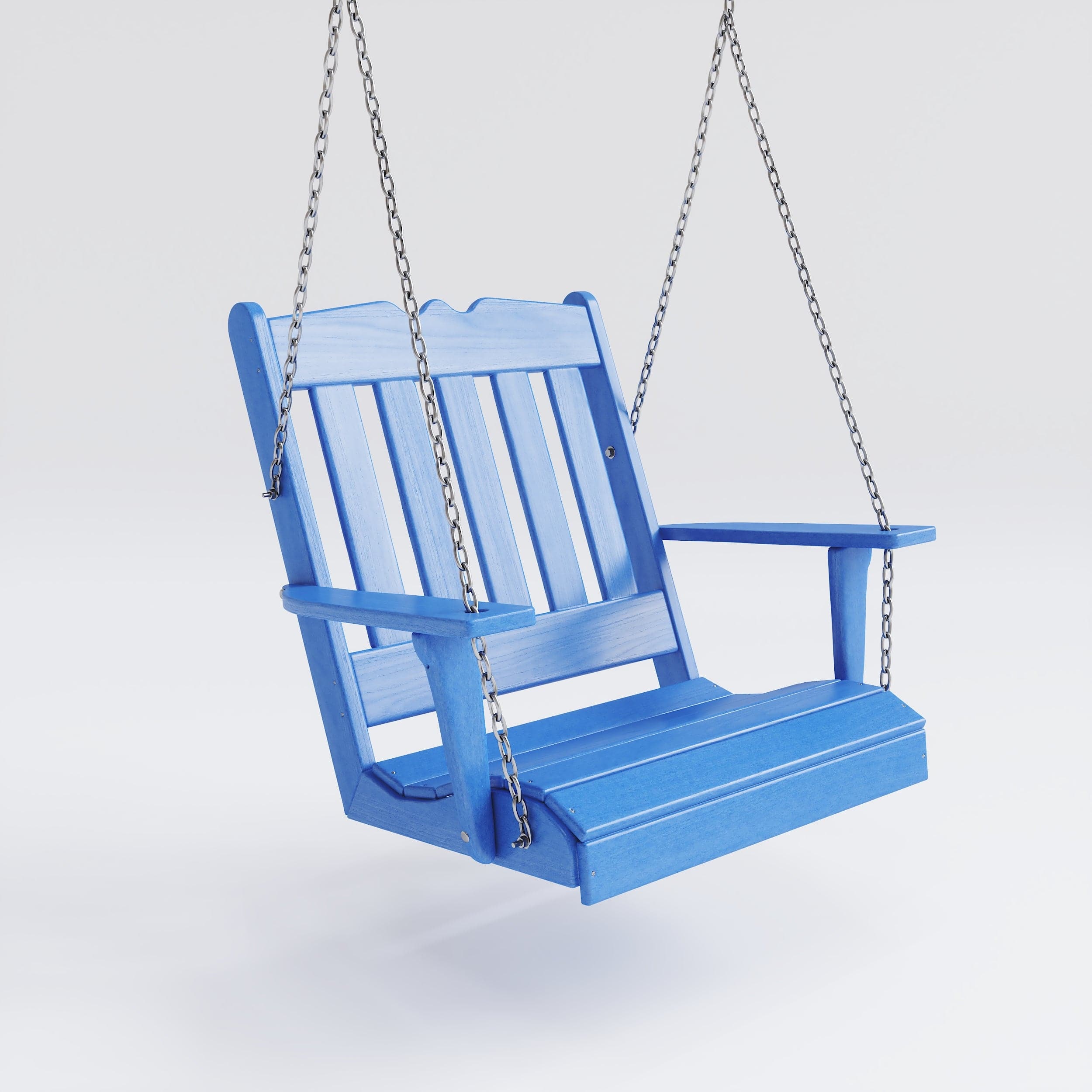 Keystone Amish Co. York Recycled Plastic Swing Chair - Eco-Friendly Outdoor Rocking Chair for Patio, Garden, and Backyard Relaxation