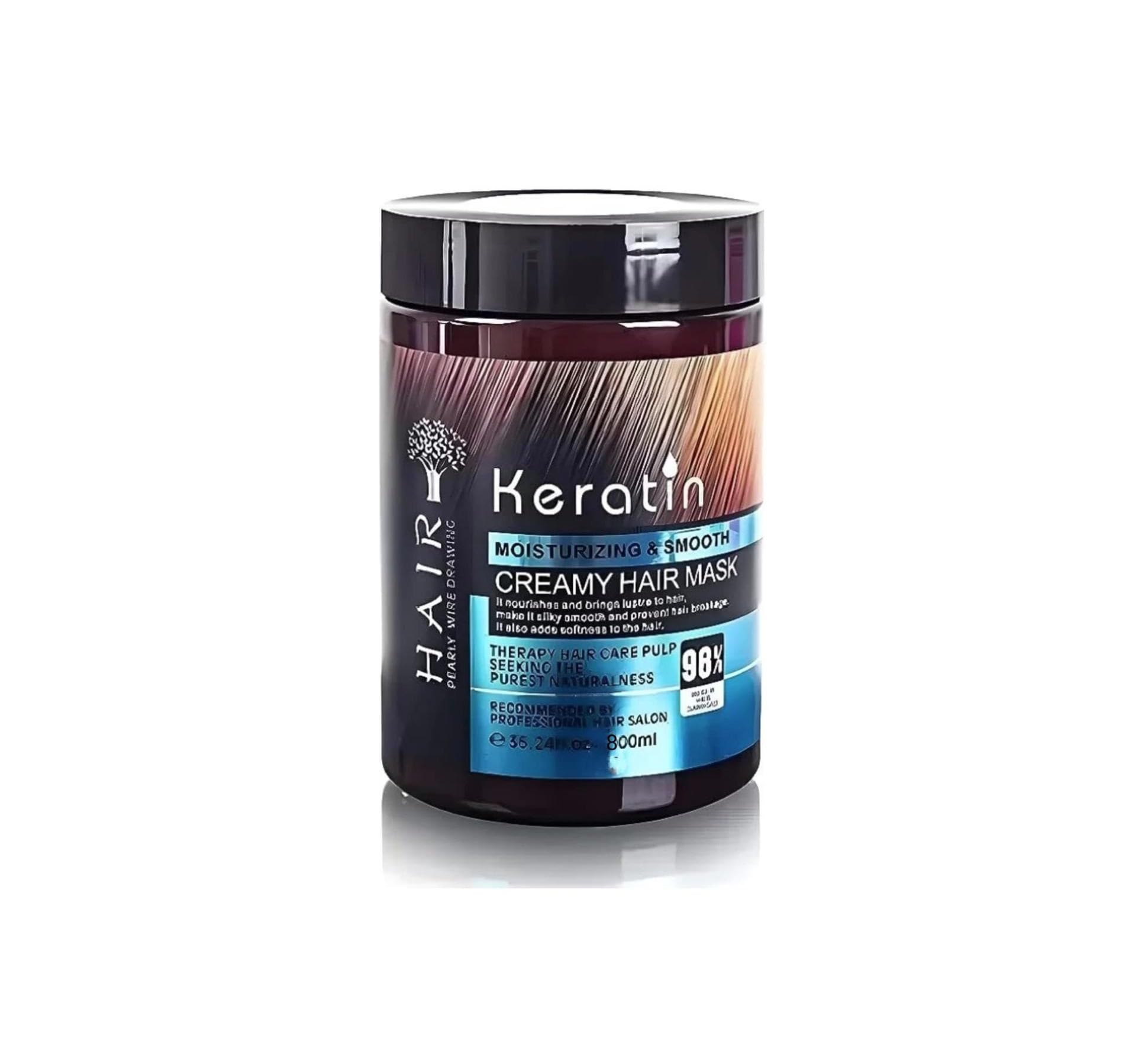 KAARM Keratin Hair Mask Cream - Intense Repair for Dry, Damaged Hair (800g) | Deep Conditioning Treatment for Frizzy, Color-Treated Hair | Salon-Quality At-Home Hair Care