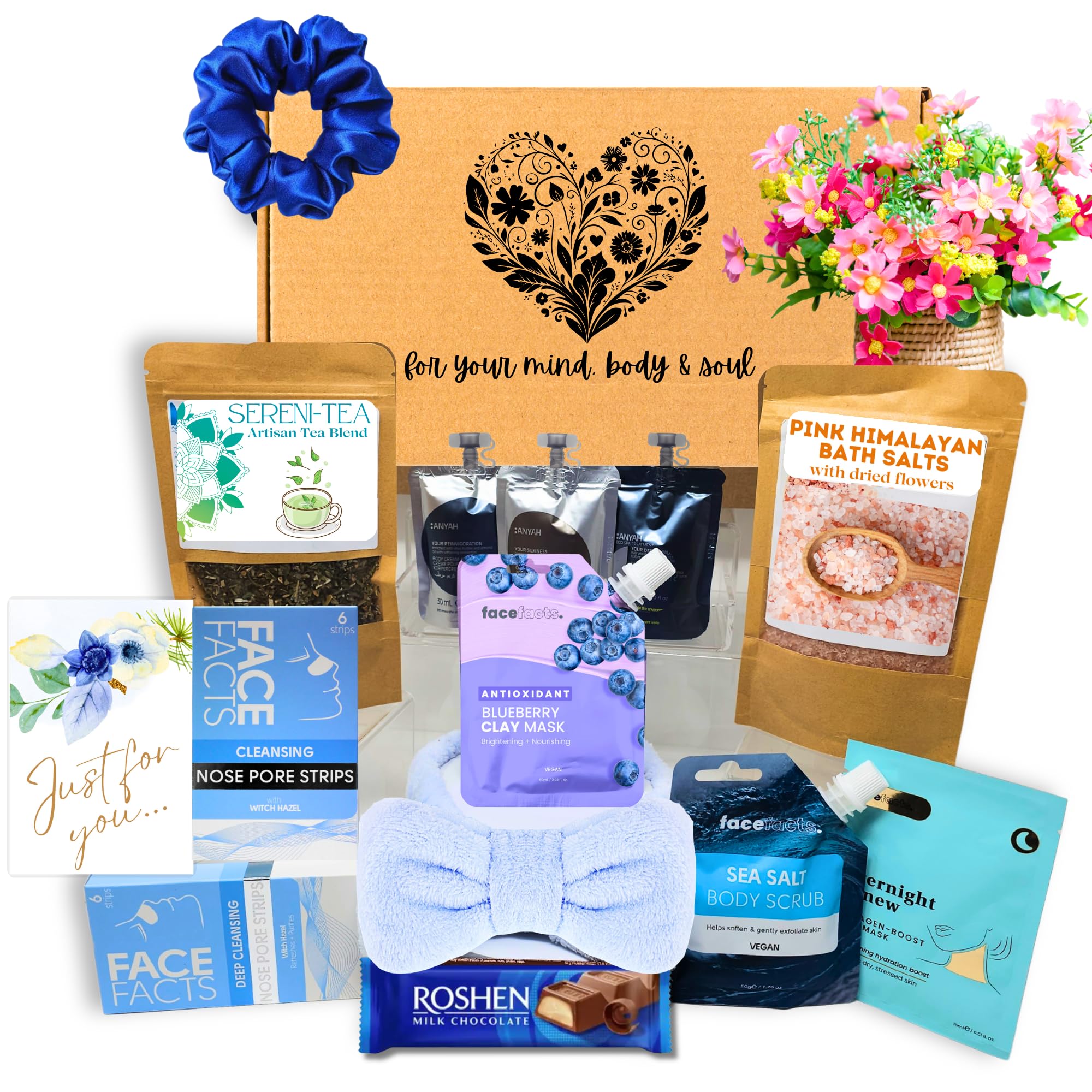 Luxury Spa Gift Set for Women - Birthday, Mother’s Day & Special Occasion Present - Relaxing Bath & Body Pampering Hamper with Essential Oils, Scented Candles & Soft Robe - Perfect for Self-Care, Bridal Showers & Thank You Gifts