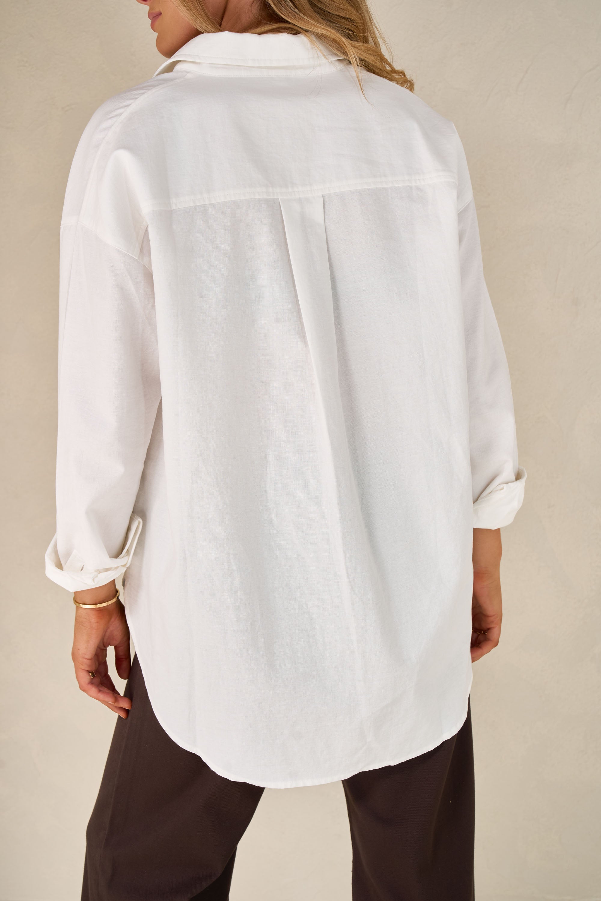Premium 100% Cotton Classic Perpetual Shirt in Ivory - Timeless Comfort for Casual Wear, Office & Everyday Outfits
