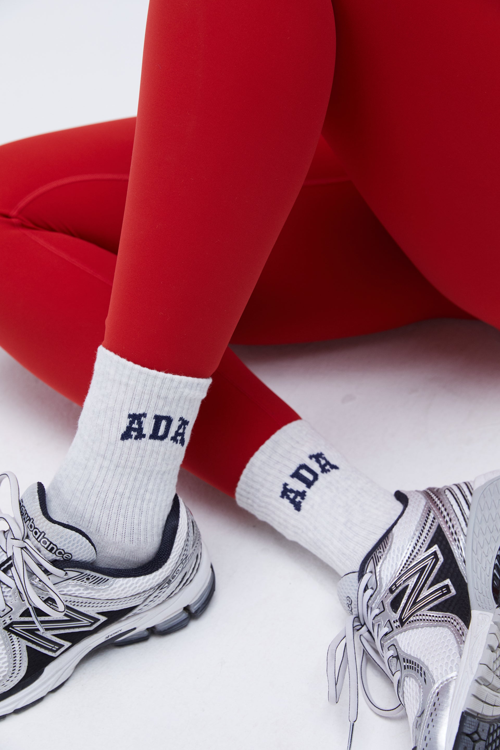 ADA Socks - Light Grey Melange & Navy Blue - Comfortable Athletic Socks for Running, Gym & Everyday Wear