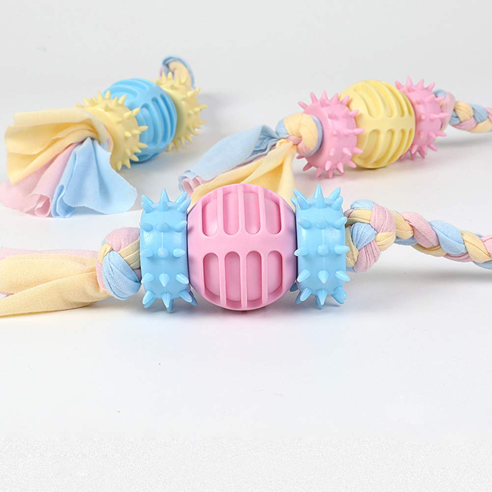 1pc Durable Dog Chew Toy - Dogman Cotton Rope Toy for Biting, Playing & Education | Pet Supplies Handle for Training & Indoor/Outdoor Fun