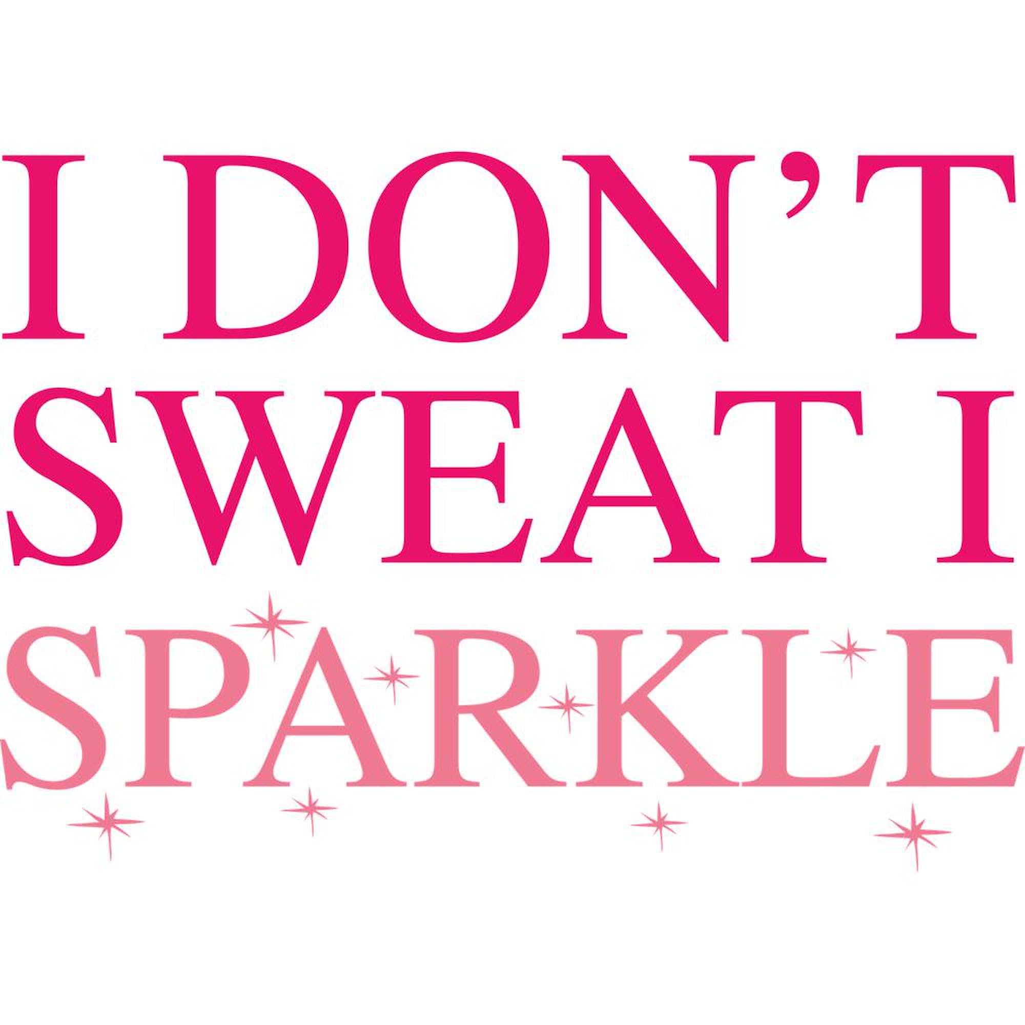 CafePress I Don't Sweat I Sparkle 15 oz (444 ml) Ceramic Coffee Mug - Perfect for Office, Home & Gifts