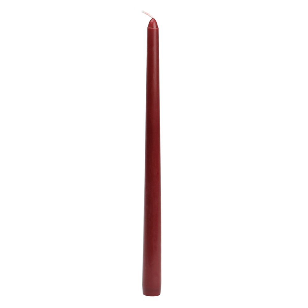 144-Piece 12-Inch Burgundy Taper Candles for Weddings, Dining, and Home Decor – CEZ-073_12