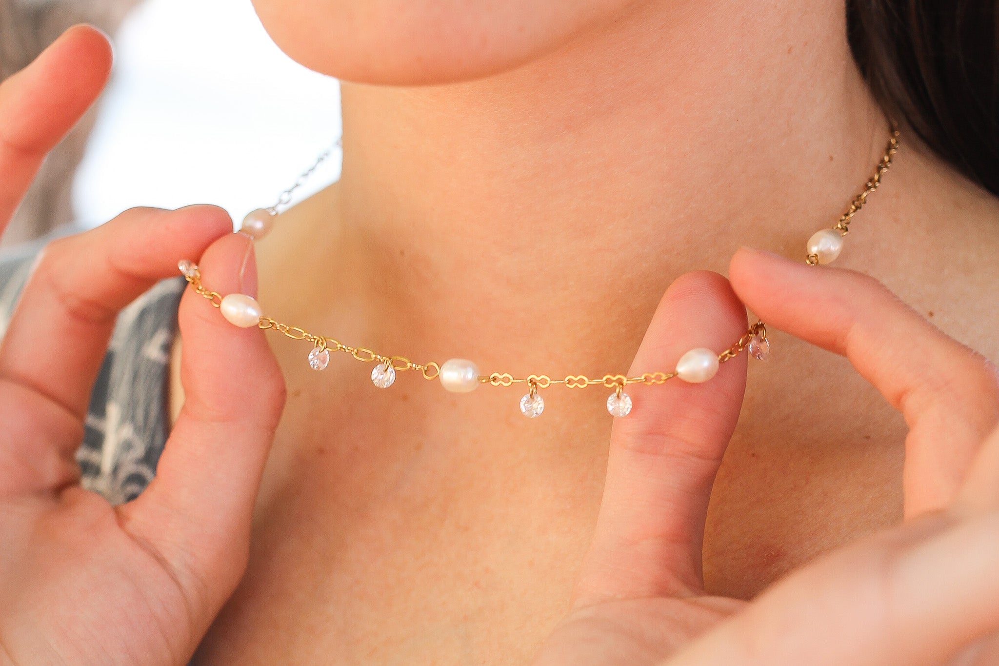 Andrielle Gold Necklace for Women - Elegant Layering Pendant Jewelry for Everyday Wear & Special Occasions