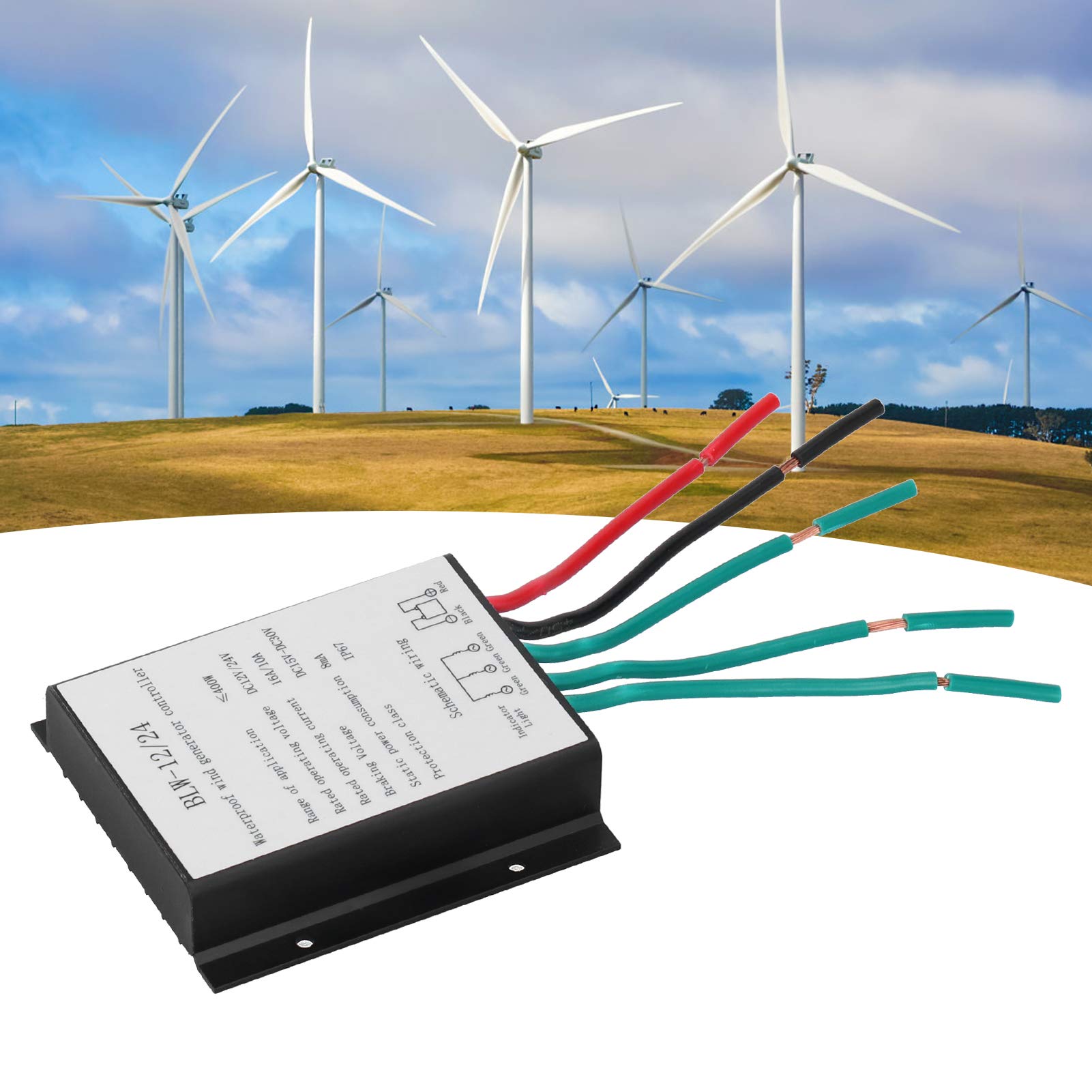400W Aluminum Alloy Wind Turbine Charge Controller - Industrial Wind Generator Controller for Off-Grid Power Systems, Solar Hybrid Applications & Renewable Energy Projects