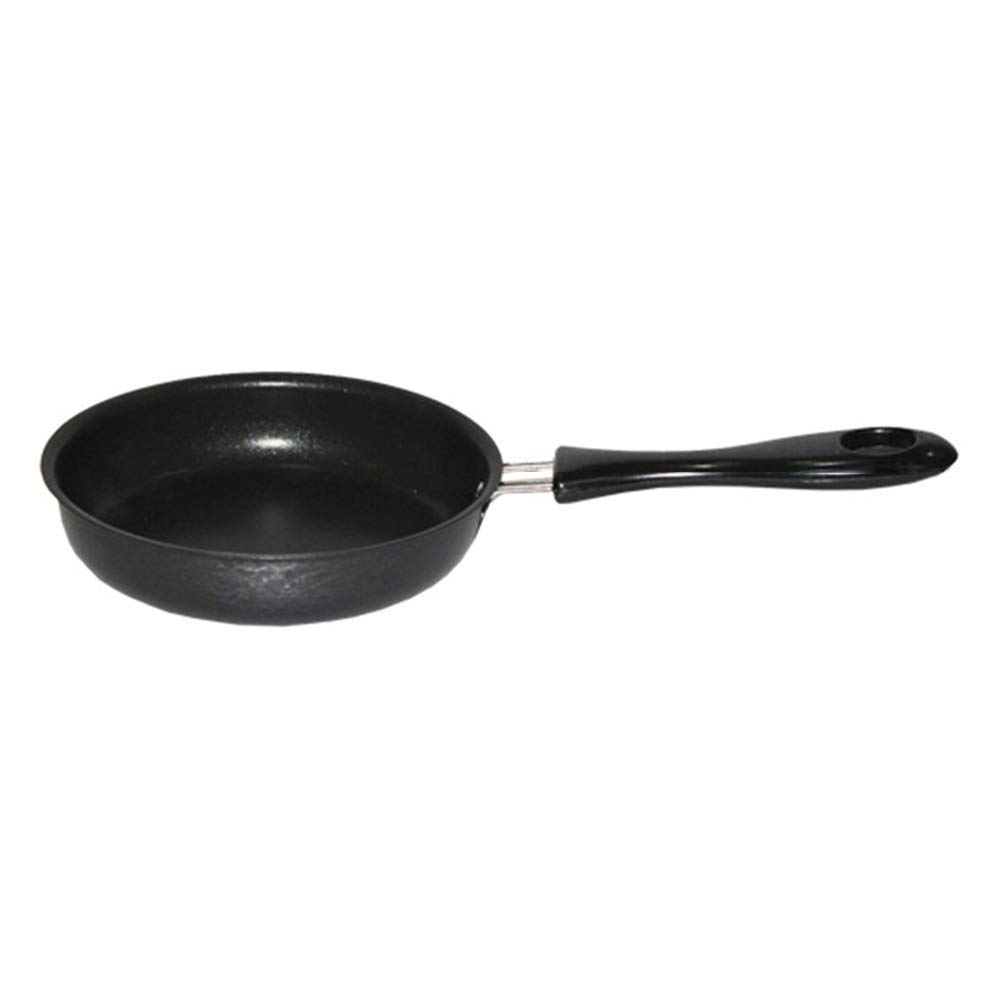 12cm Non-Stick Mini Frying Pan with Long Handle - Scratch Resistant Coating for Eggs, Pancakes & Breakfast - Portable Home Kitchen Cookware for Camping, Dorms & Small Spaces