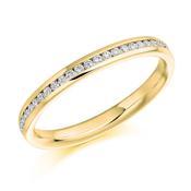 0.15ct Diamond Channel Set Half Eternity Ring - Perfect for Weddings, Anniversaries & Special Occasions