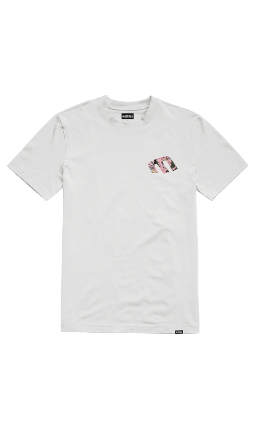 Etnies Tropical Men's T-Shirt - White | Casual Summer Graphic Tee for Beach, Surfing & Outdoor Activities
