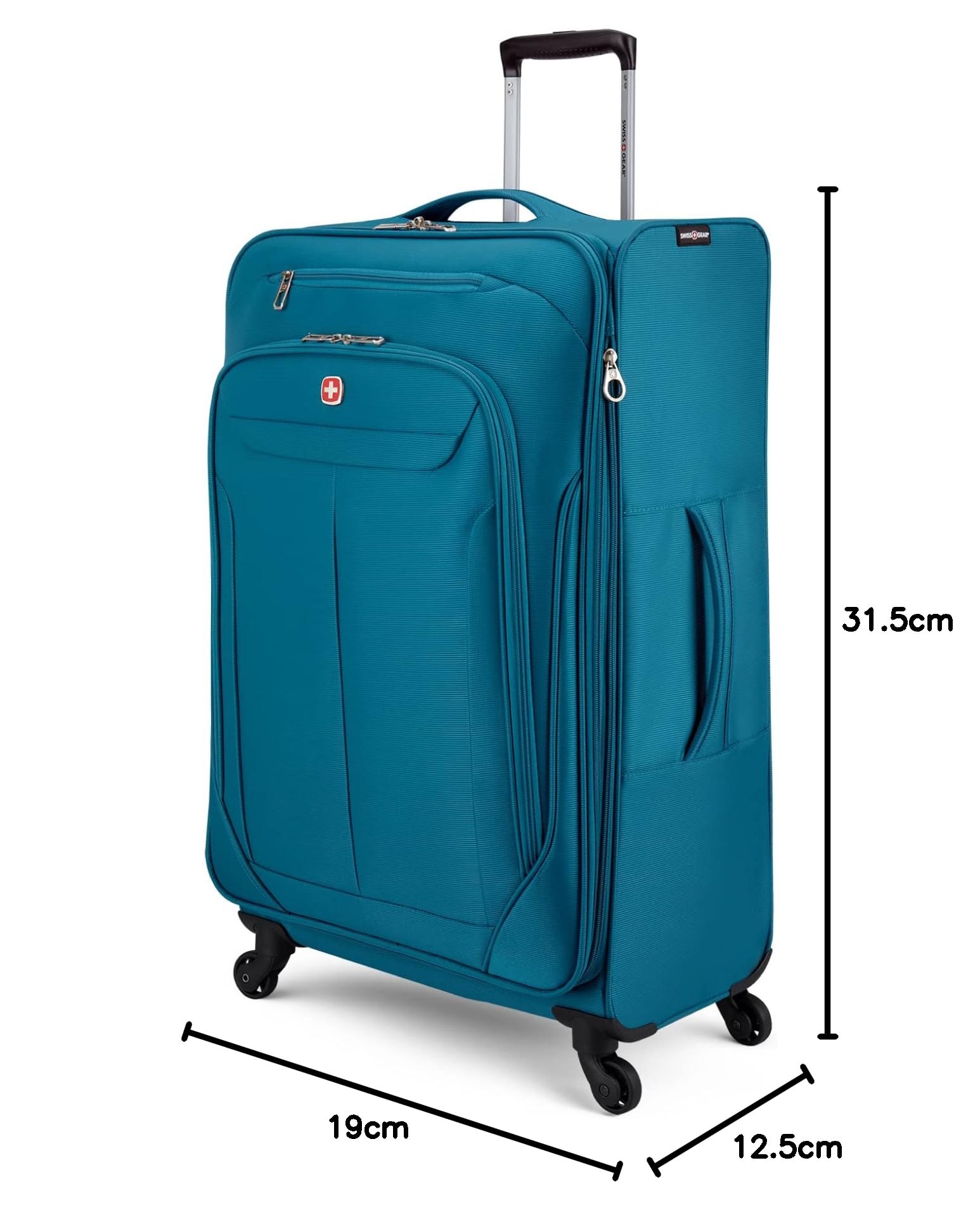 SwissGear Marumo Softside Lightweight Expandable Luggage with 360° Spinner Wheels - Perfect for Air Travel, Business Trips & Weekend Getaways