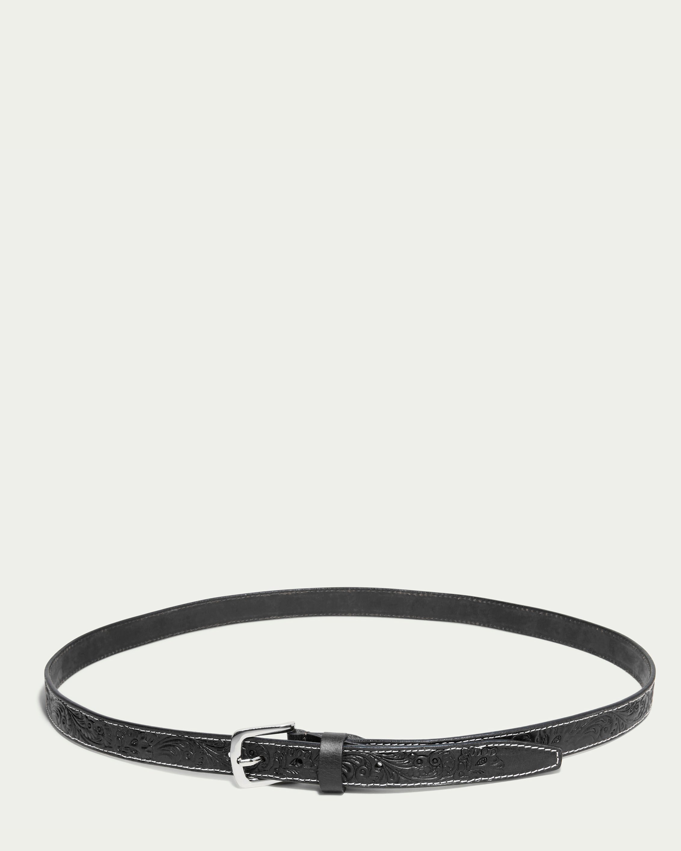 Lockport Belt for Men - Premium Leather Dress Belt with Adjustable Buckle - Perfect for Office, Business, and Formal Occasions
