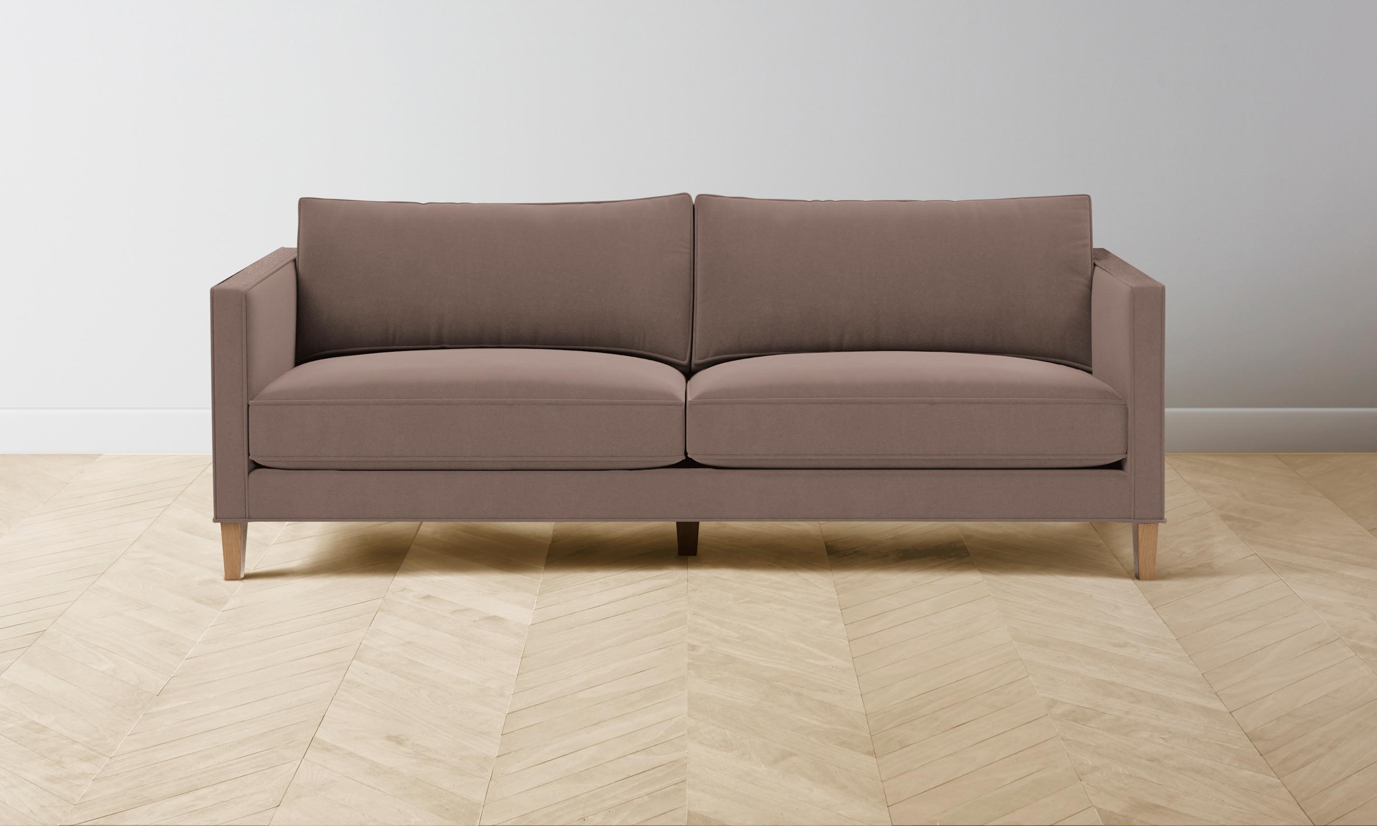 Crosby Sectional Sofa with Mohair Upholstery in Peony Pink - Perfect for Living Room, Lounge, and Cozy Home Decor