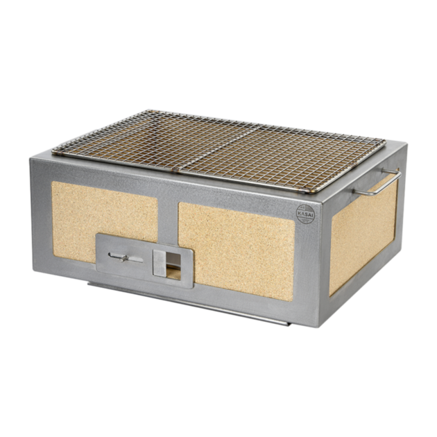Kasai Konro Replacement Tiles for Medium Wide Grill - High Heat Ceramic Tiles for Japanese BBQ & Hibachi Cooking - Perfect for Outdoor Grilling, Backyard Parties & Asian Cuisine