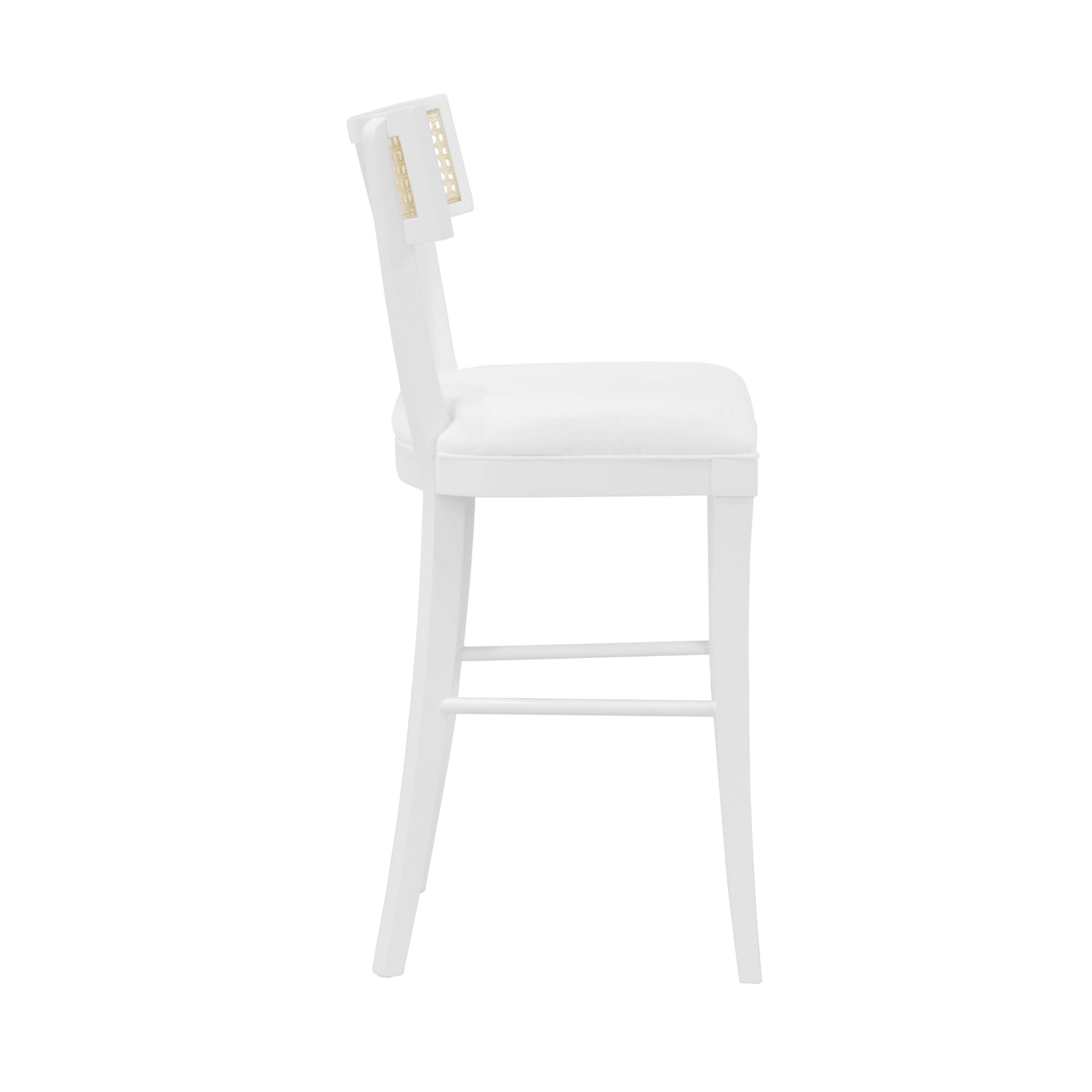 Britta White Counter Stool - Modern Kitchen & Bar Stool for Dining, Breakfast Nook & Home Decor
