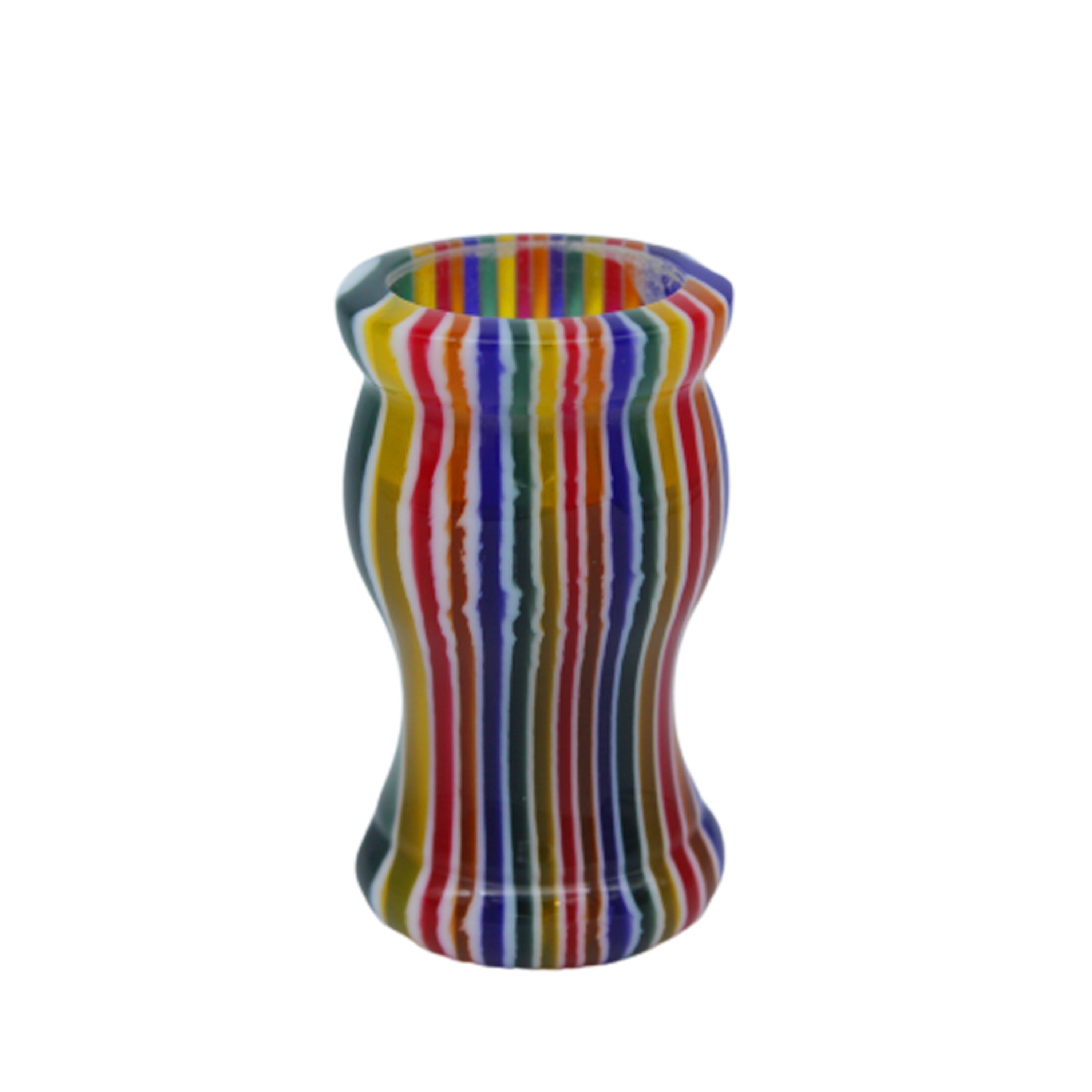 Handcrafted Candy Stripe Shaving Brush Handle - Fits 24mm & 26mm Knots - Perfect for Wet Shaving & Grooming Kits - Luxury Bathroom Accessory for Men